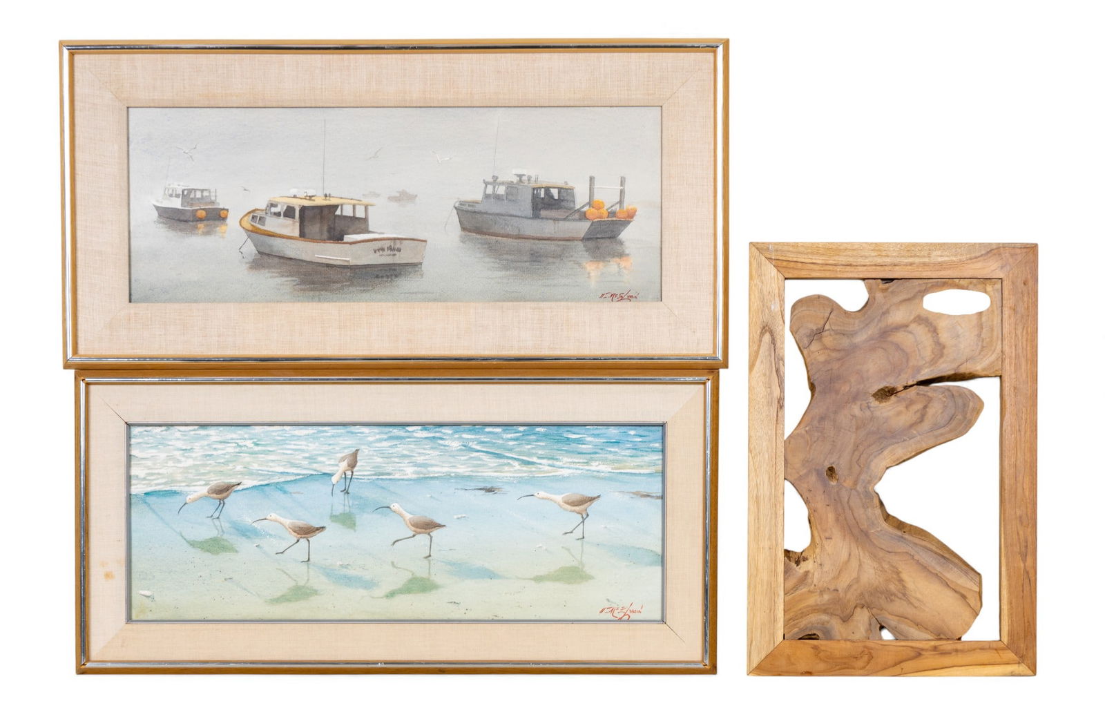 Signed Nautical Themed Watercolors and Wall Art (1 of 13)