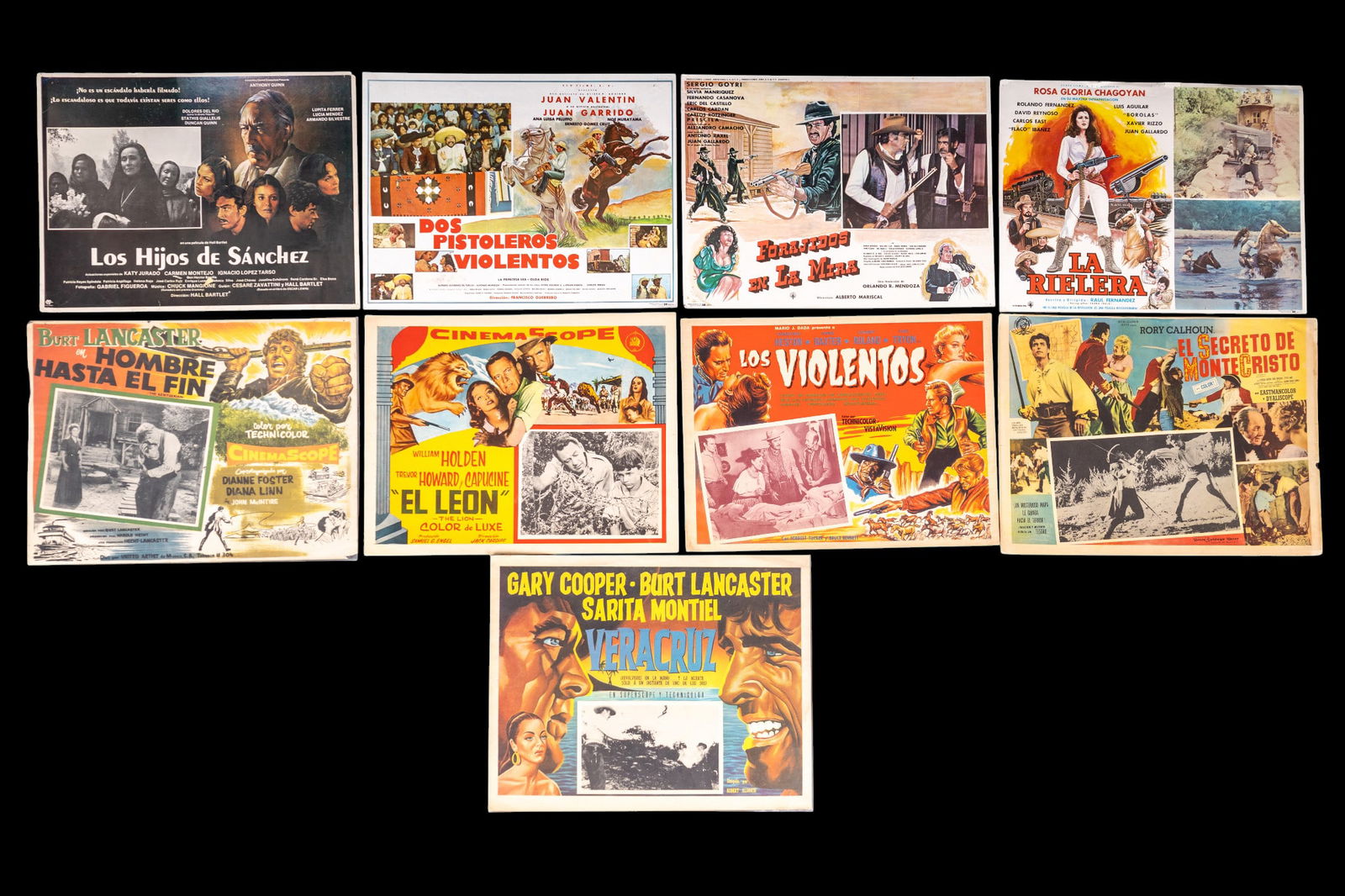 Nine Movie Posters/Lobby Cards 1950-70s (1 of 7)