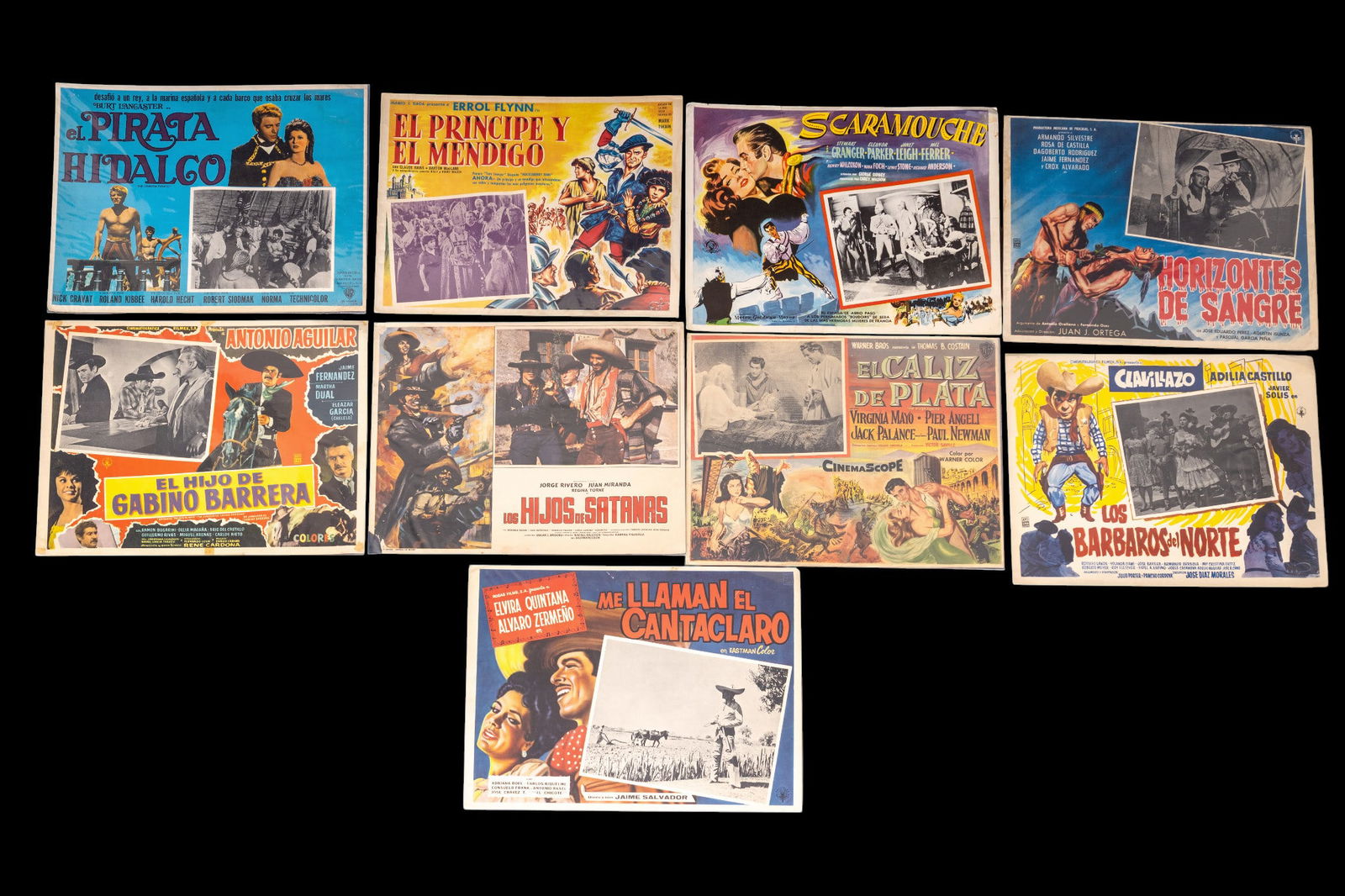 Nine Movie Posters/Lobby Cards 1950-70s (1 of 7)