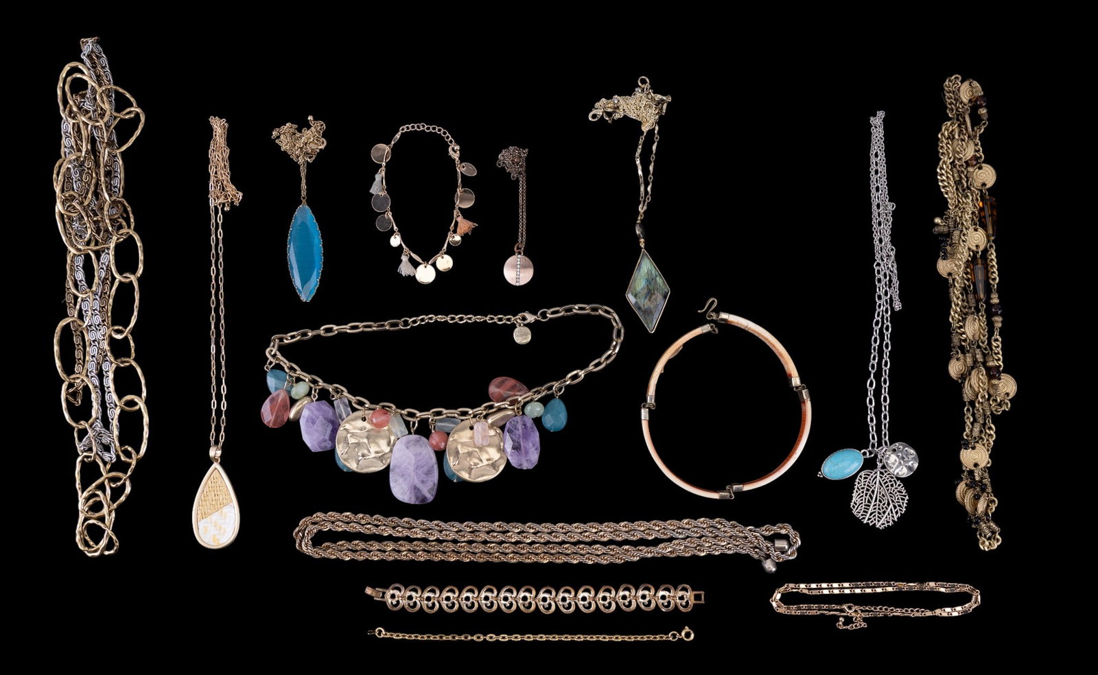 Colorful, Vintage Costume Jewelry, Fashion (1 of 10)