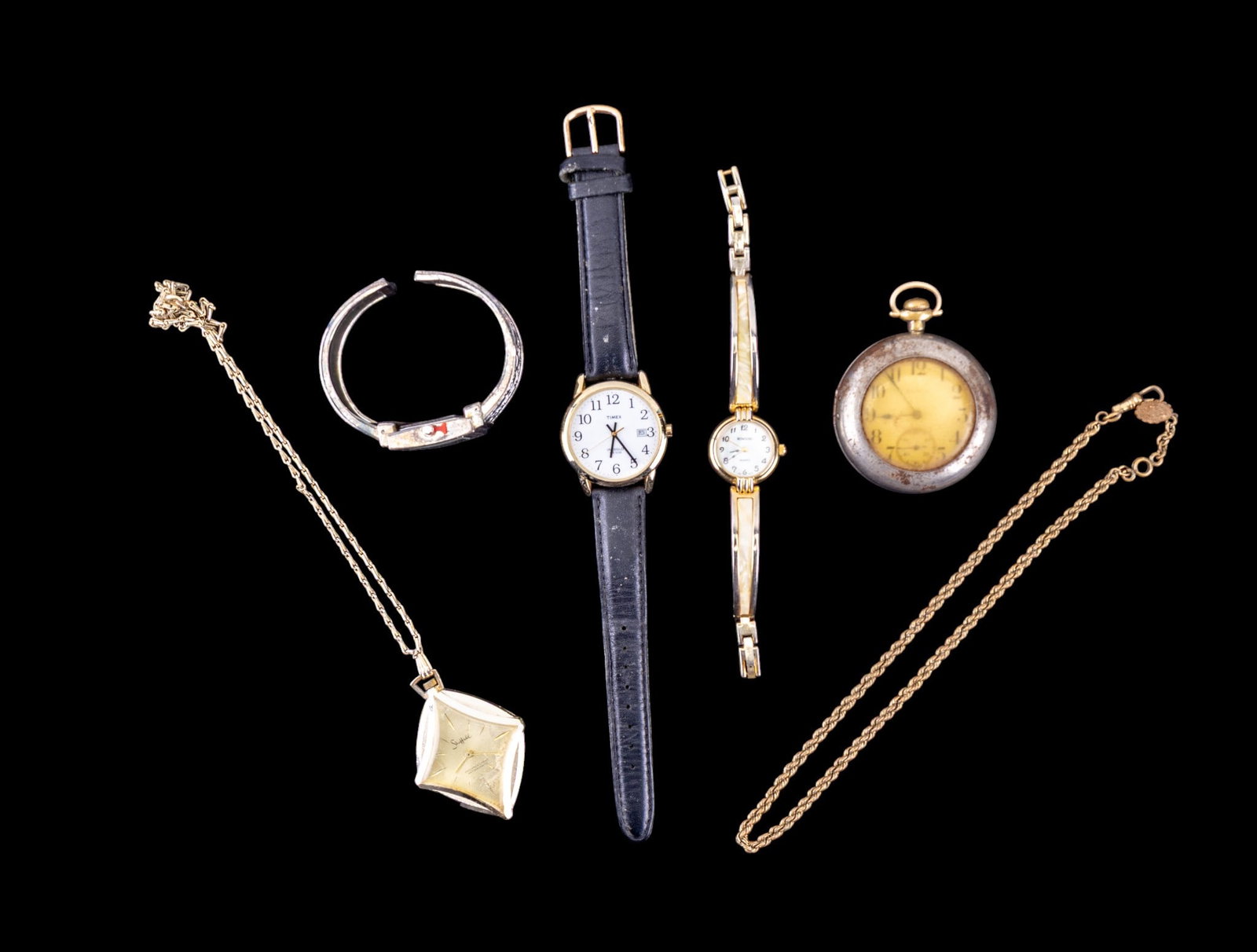 Elgin Pocket Watch and Other Wrist Watches (1 of 14)