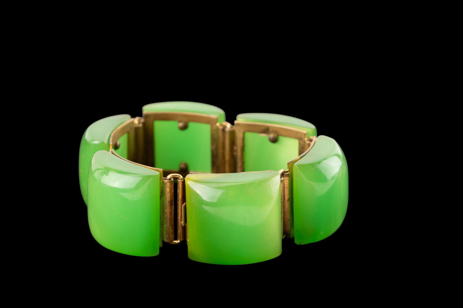 Green Bakelite Bracelets - 3