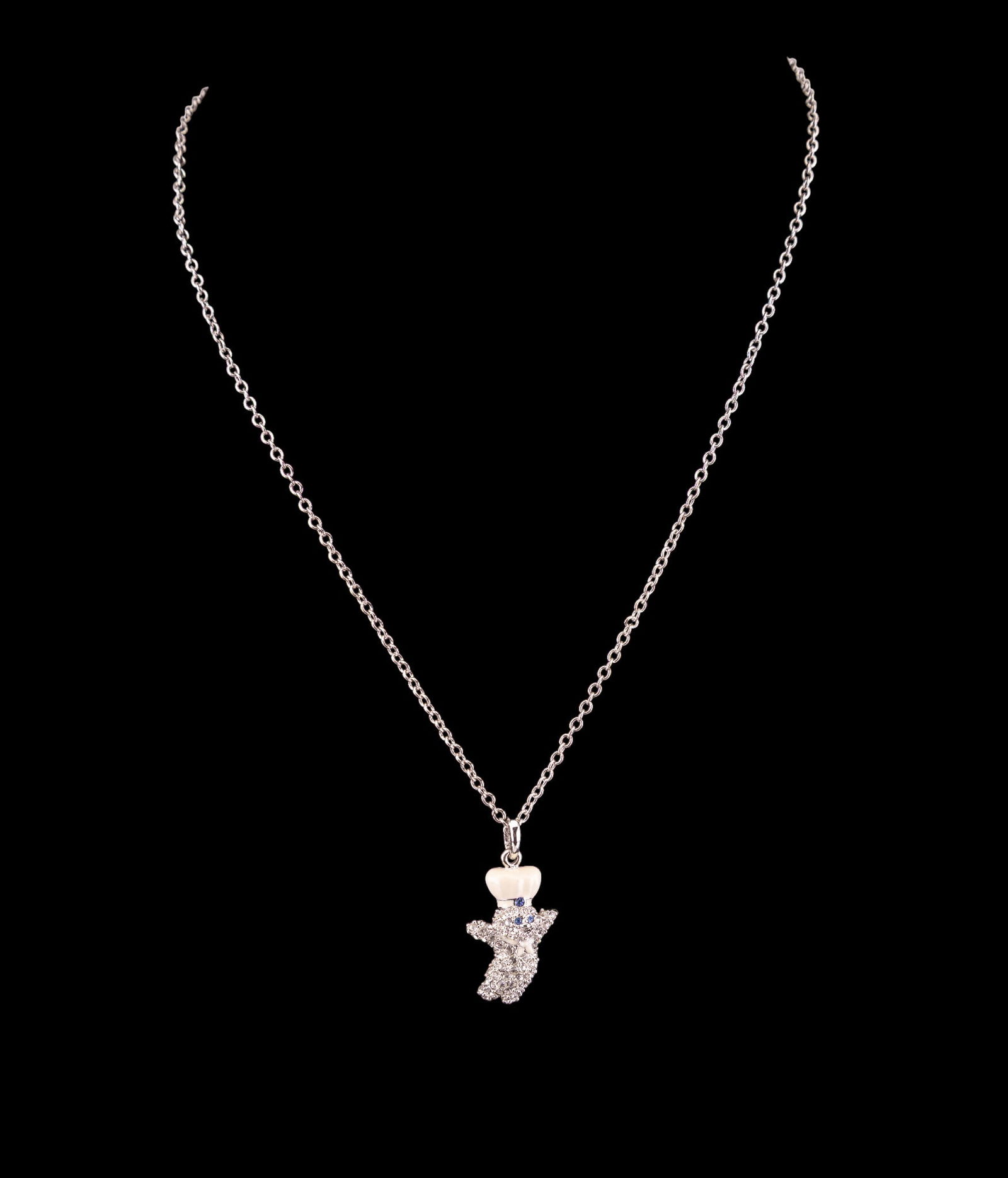 Crystal Pillsbury Doughboy Necklace (1 of 4)