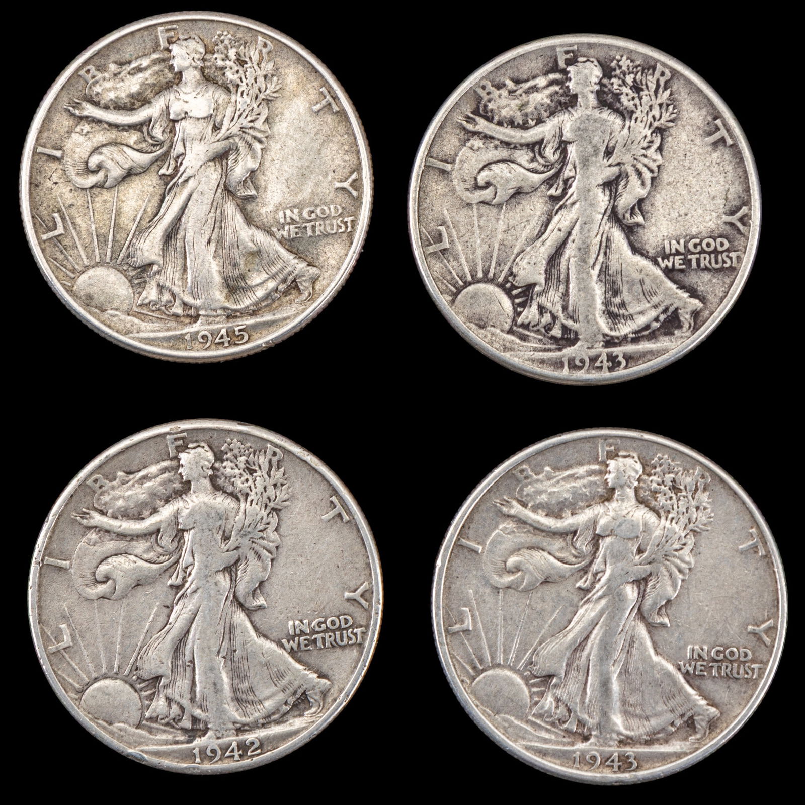 1942-1945 Walking Liberty Half Dollars (1 of 2)