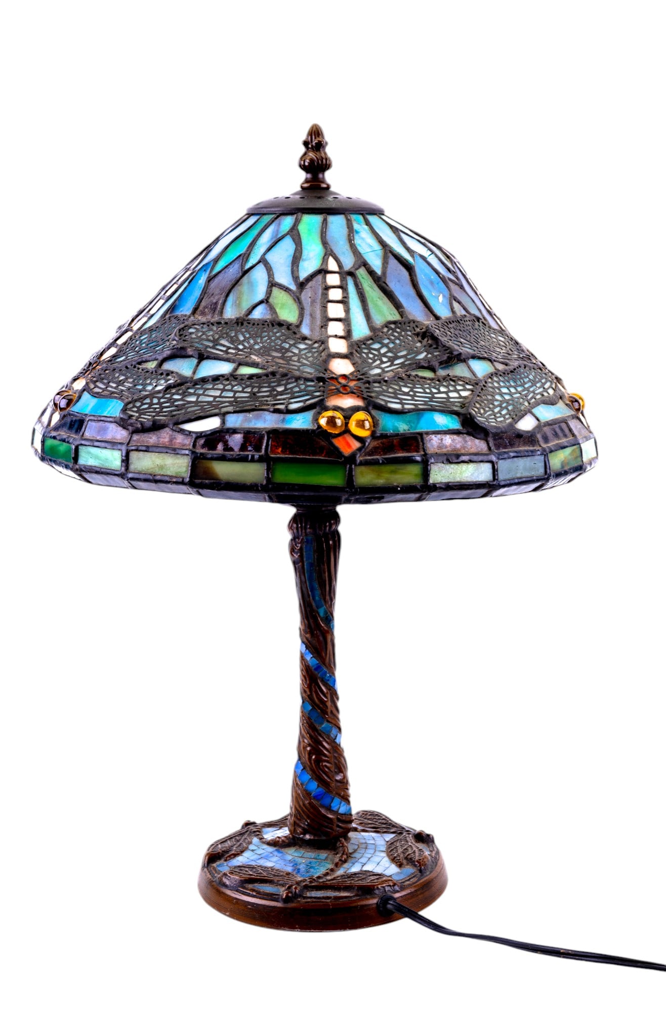 Dragonfly Stained Glass Shade and Lamp (1 of 14)