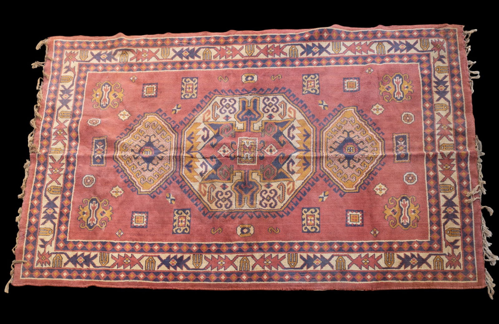 Antique Belgian Geometric Rug (1 of 7)