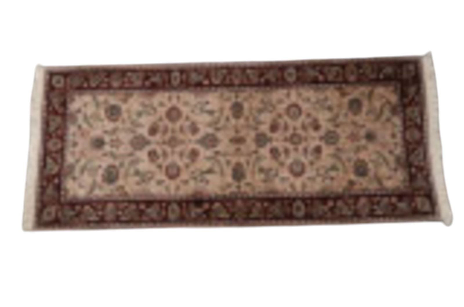 Oriental Floral Rug: Oriental area rug with floral motifs. Measures approx. 6' 1" L x 2' 6" W.