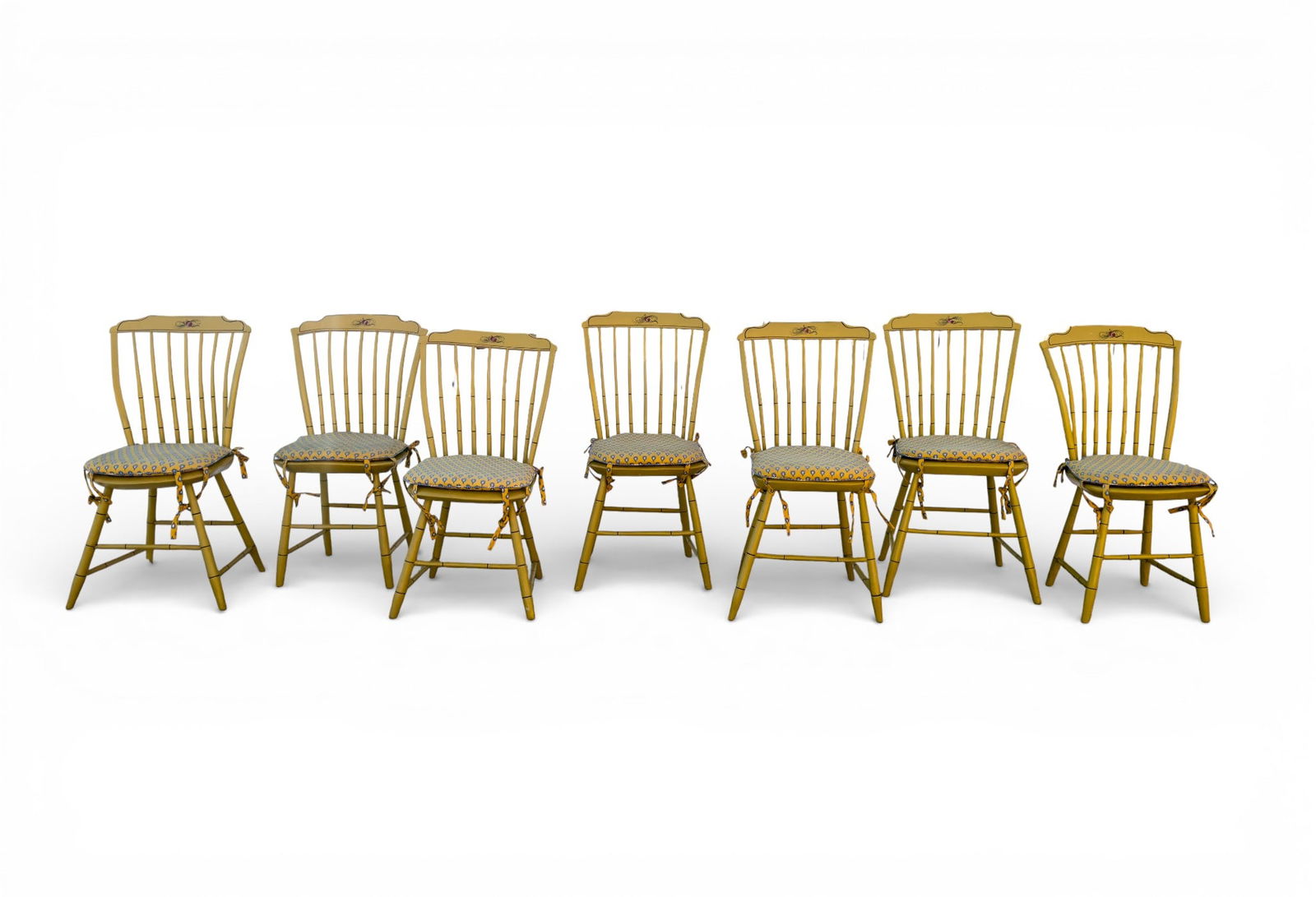 Set of 7 Early PA Rod Back Windsor Chairs (1 of 12)