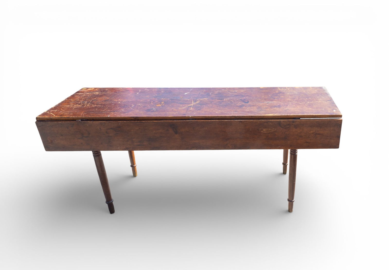 Early PA Softwood Drop Leaf Harvest Table (1 of 13)