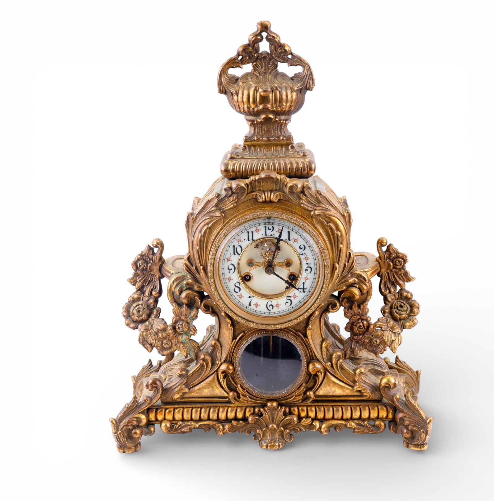 Waterbury Cast Metal Mantel Clock (1 of 16)