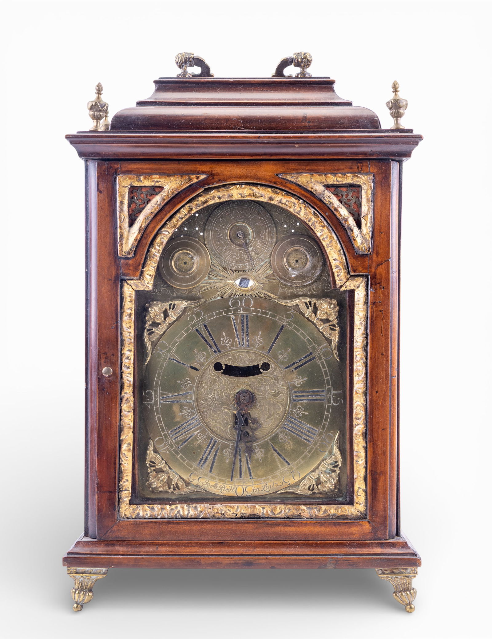 Antique Mahogany Bracket Clock (1 of 16)