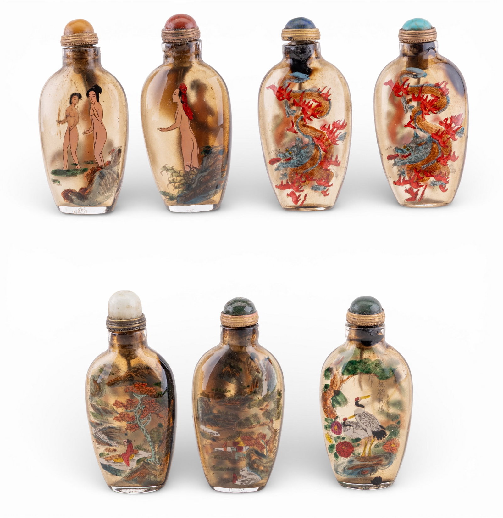 7 Chinese Snuff Bottles (1 of 12)