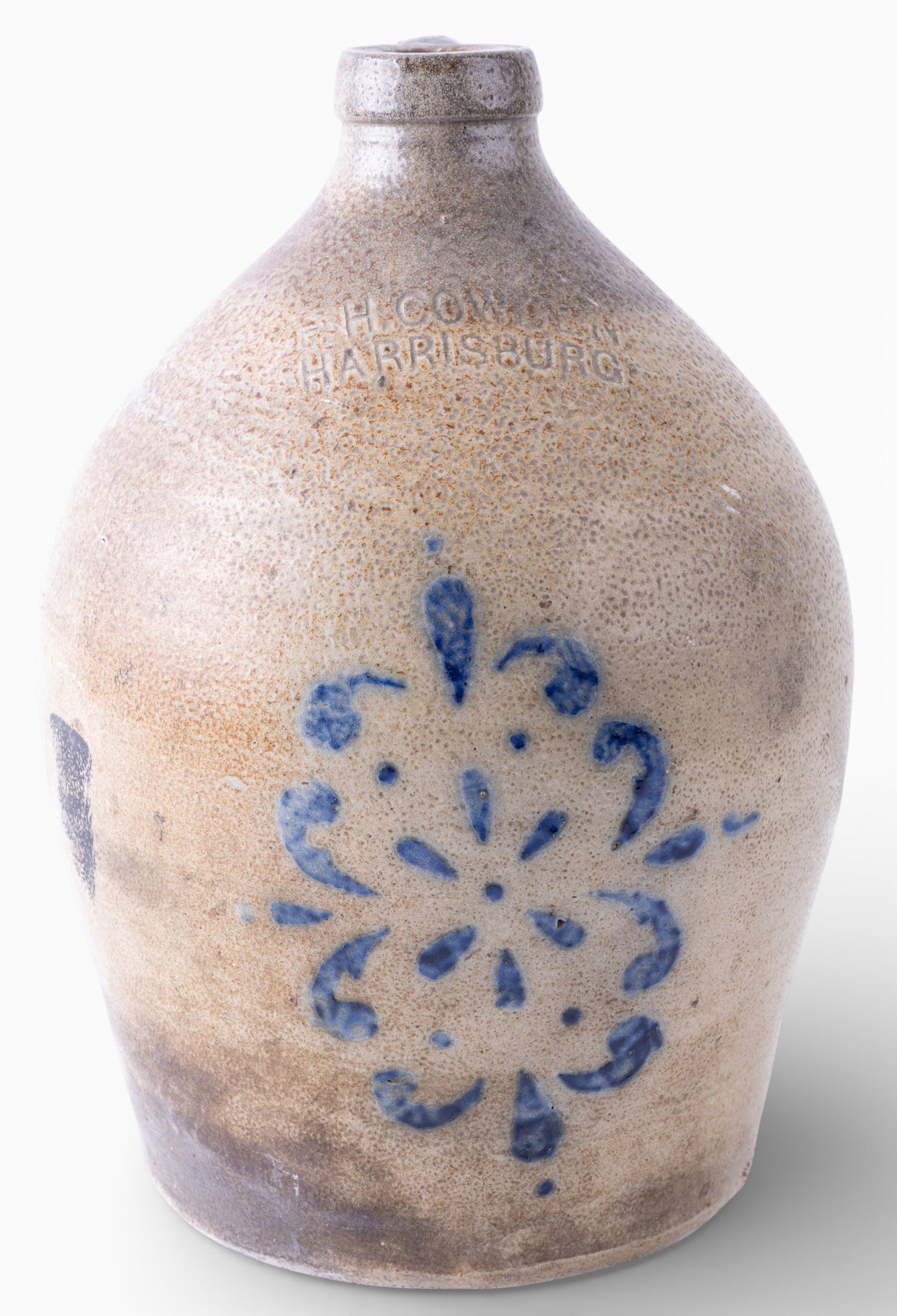 Antique Stoneware Jug, Harrisburg (1 of 11)