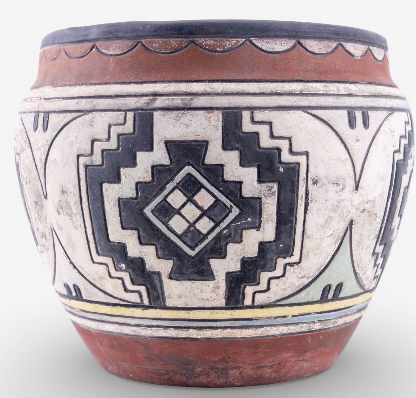 Weller Art Pottery Geometric Planter (1 of 8)
