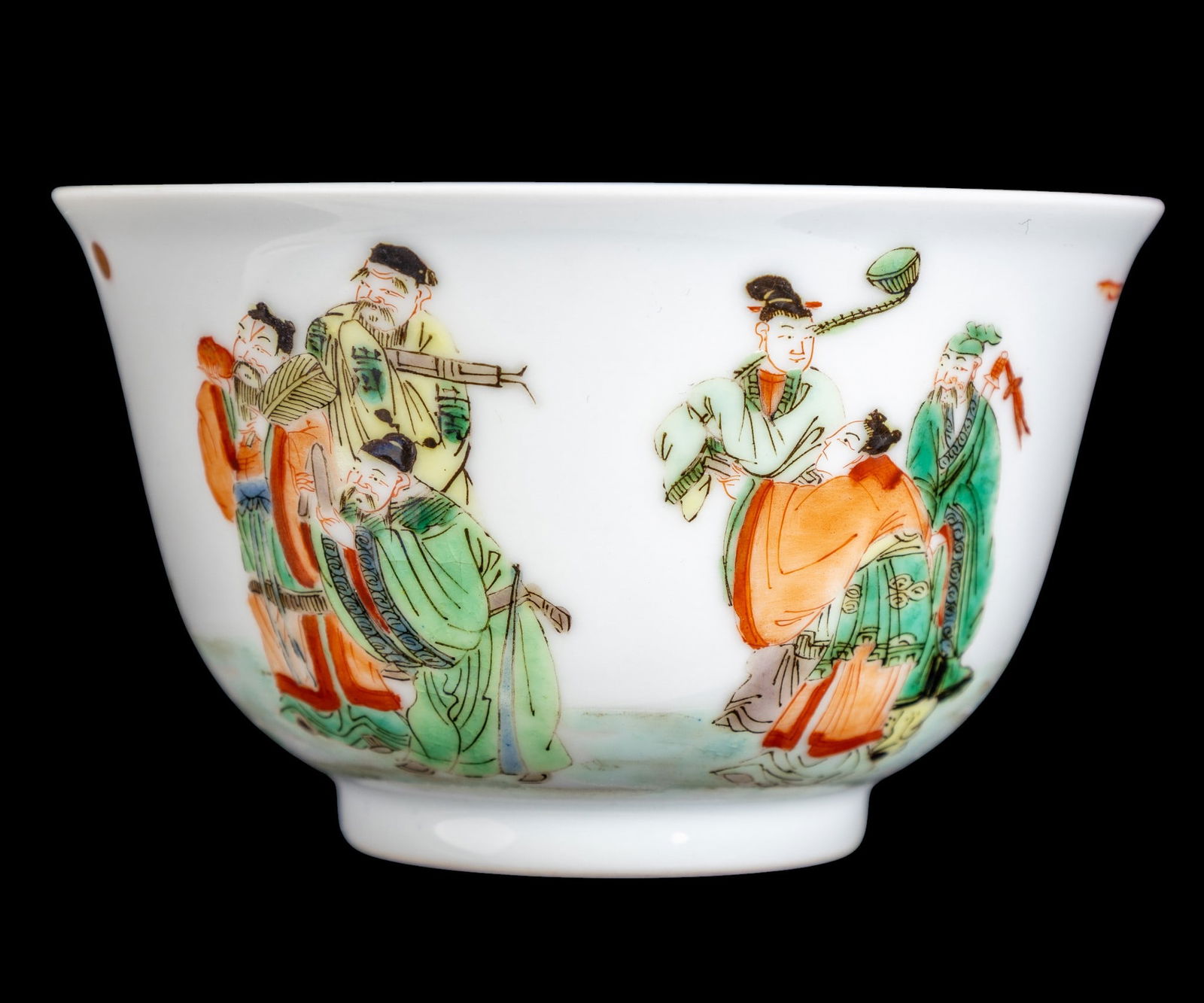 Antique Chinese Wucai Qing Kangxi Cup (1 of 10)