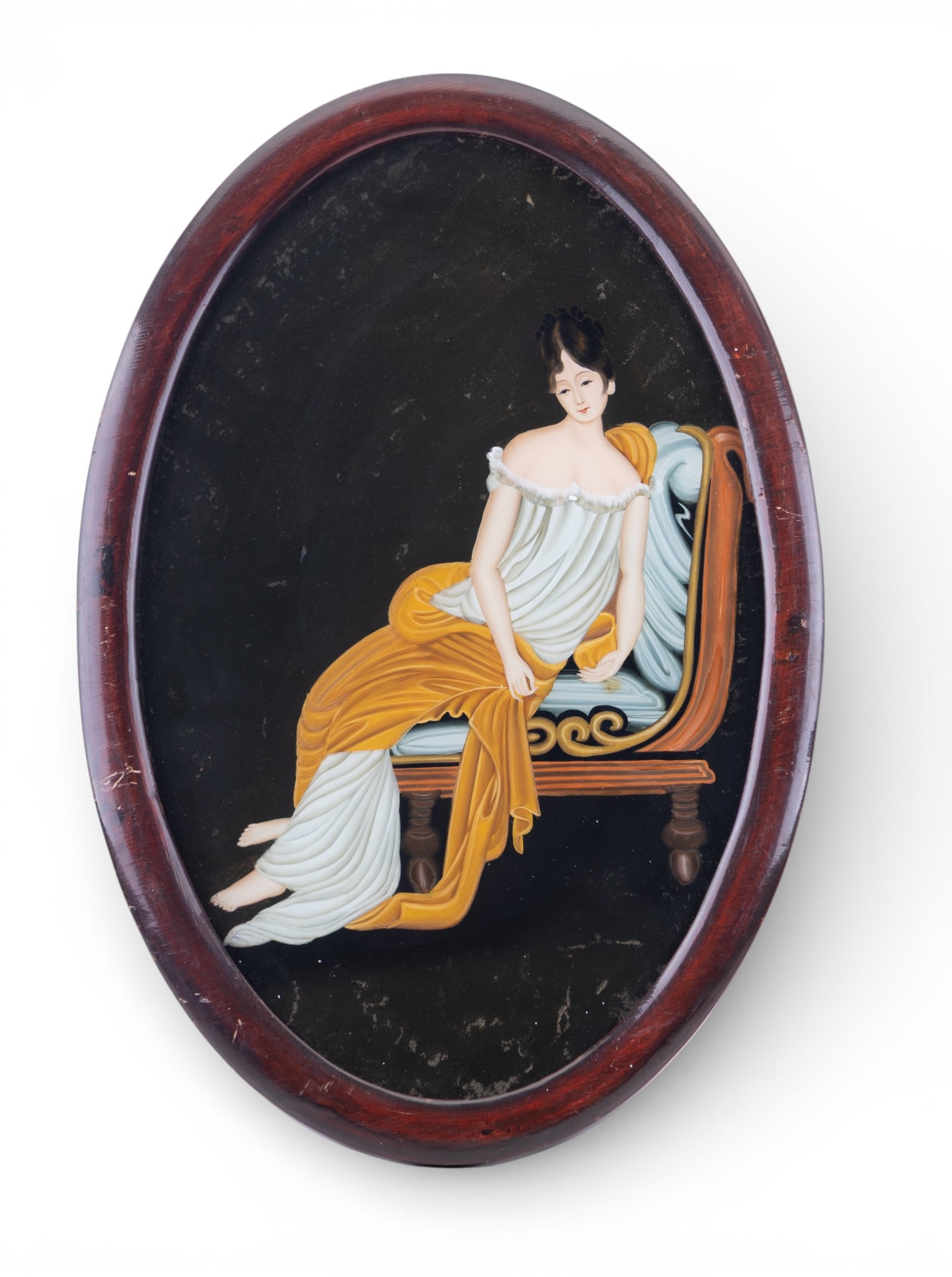 Antique Reverse Painted Glass (1 of 5)