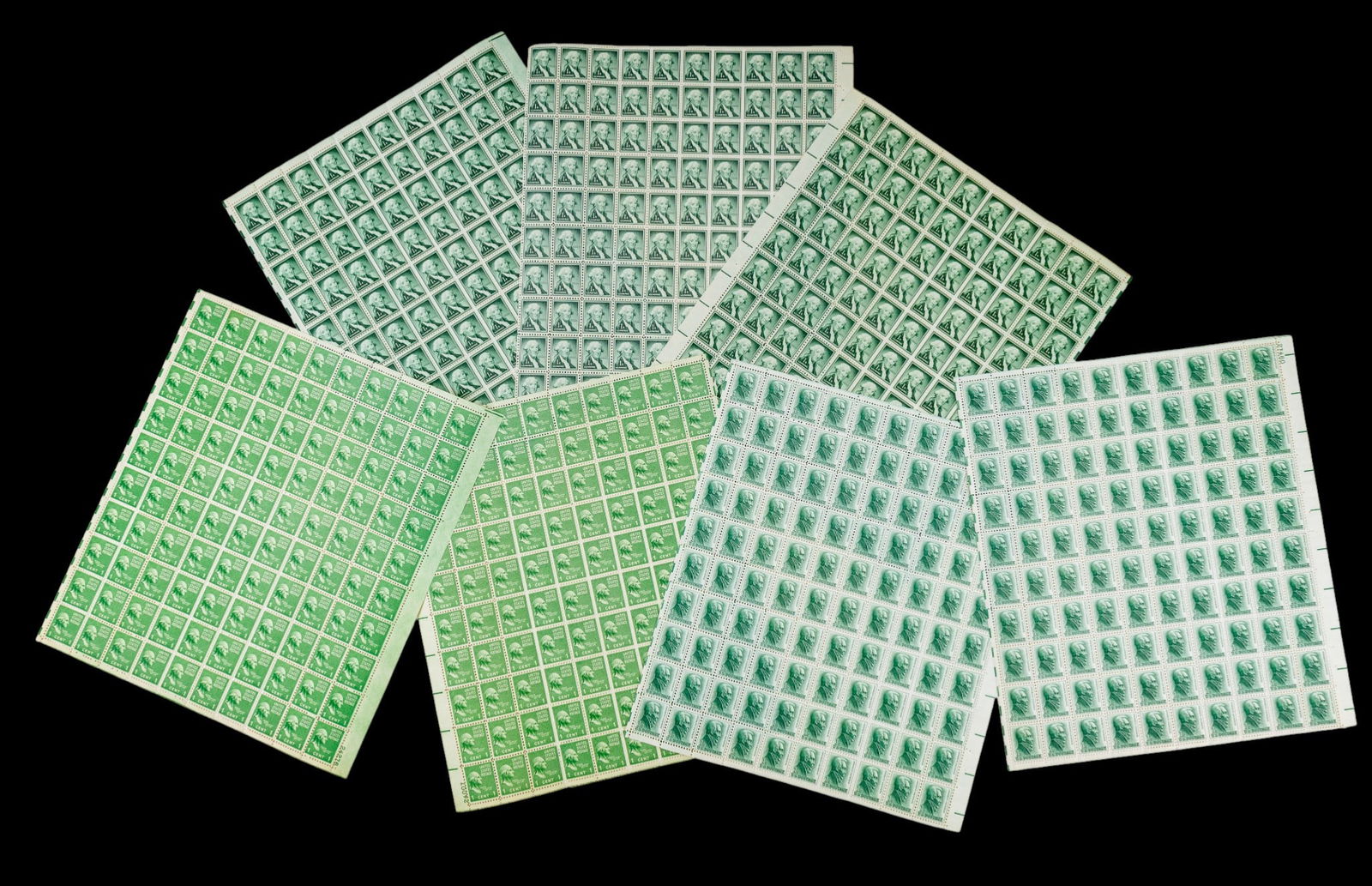 1-Cent U.S. Stamp Sheets (700 Stamps) (1 of 10)