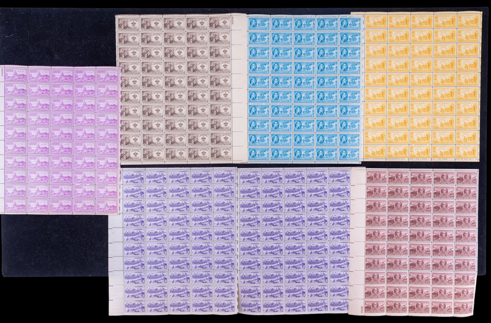 1950 Commemorative U.S. Stamp Sheets (1 of 15)