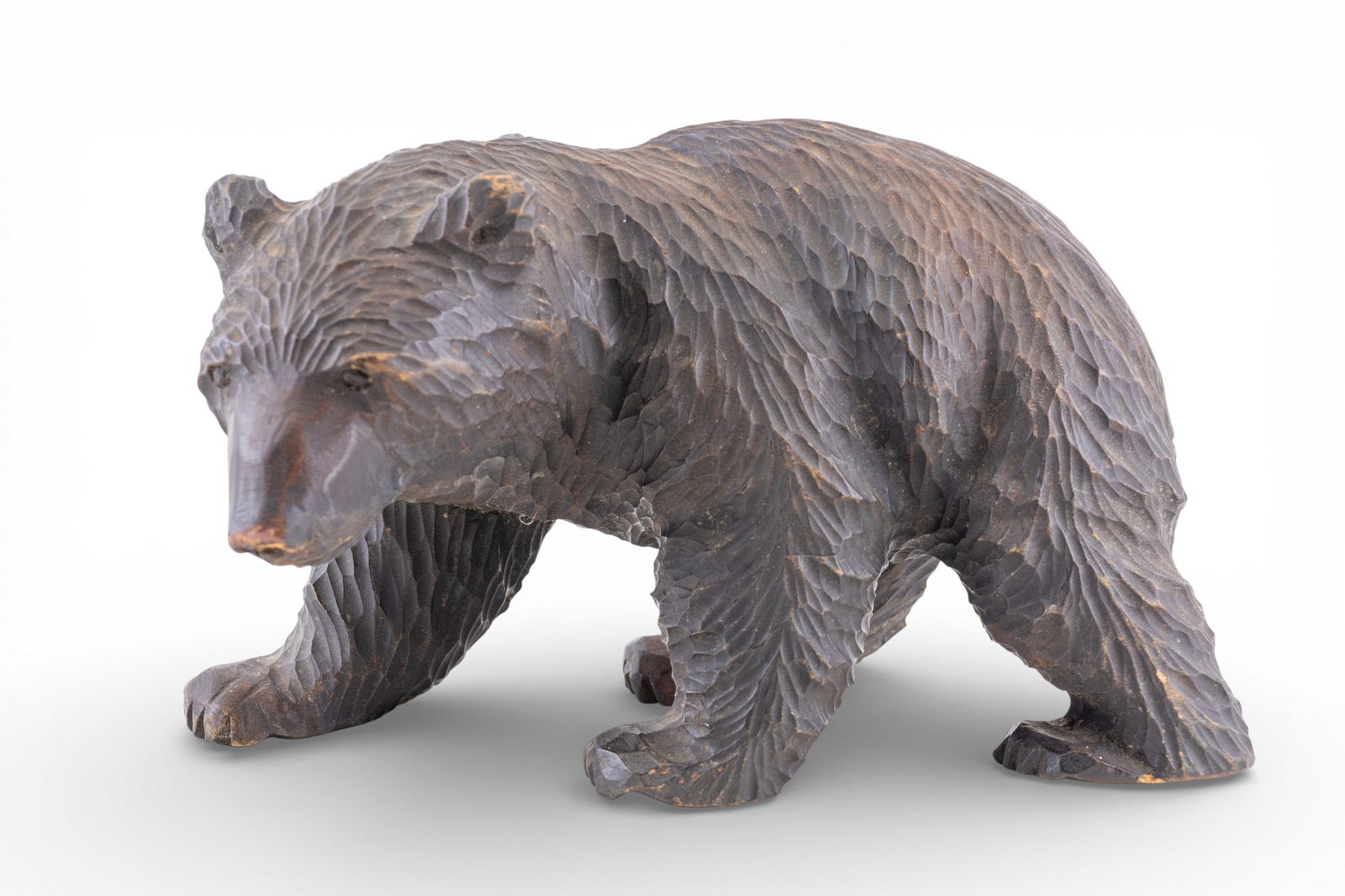 Black Forest Carved Wood Black Bear Statuette (1 of 7)