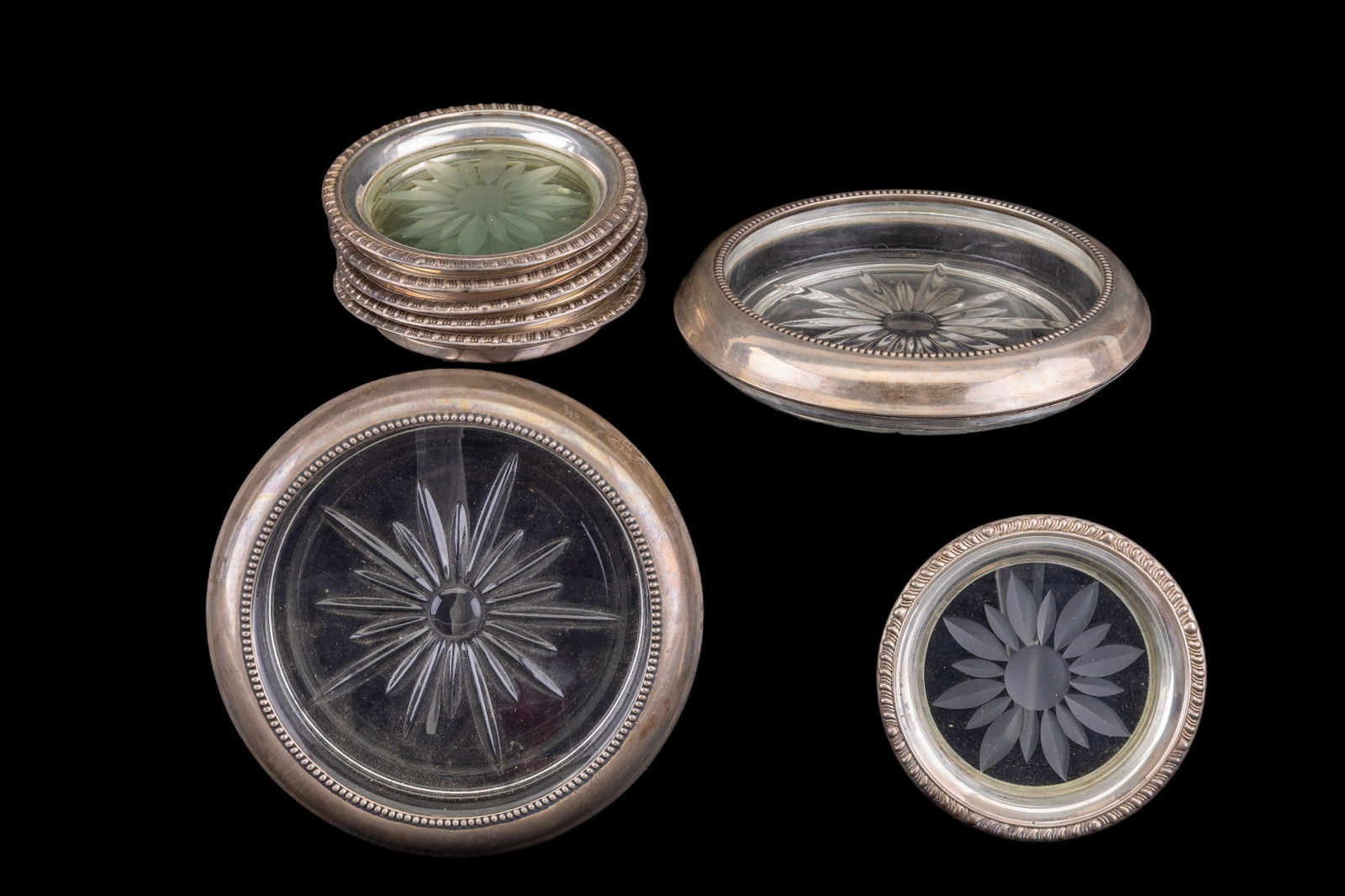 Sterling Silver Coasters, Frank M. Whiting & Co. (1 of 10)