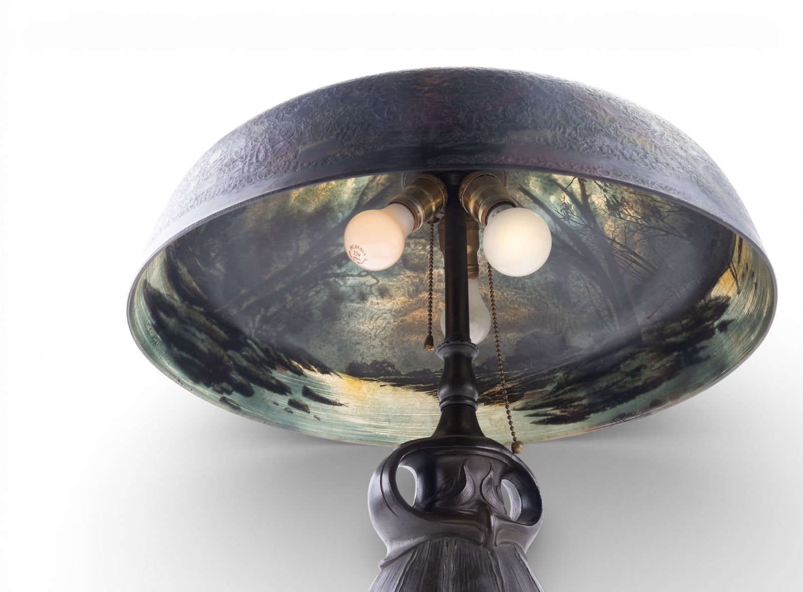 Pittsburgh Reverse-Painted Table Lamp - 4