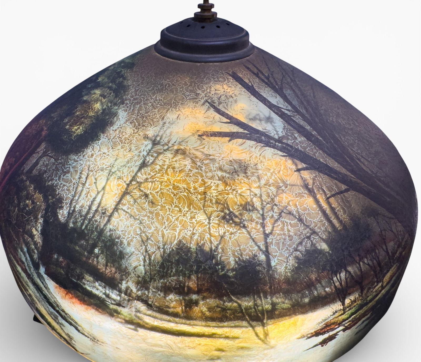 Pittsburgh Reverse-Painted Table Lamp - 7