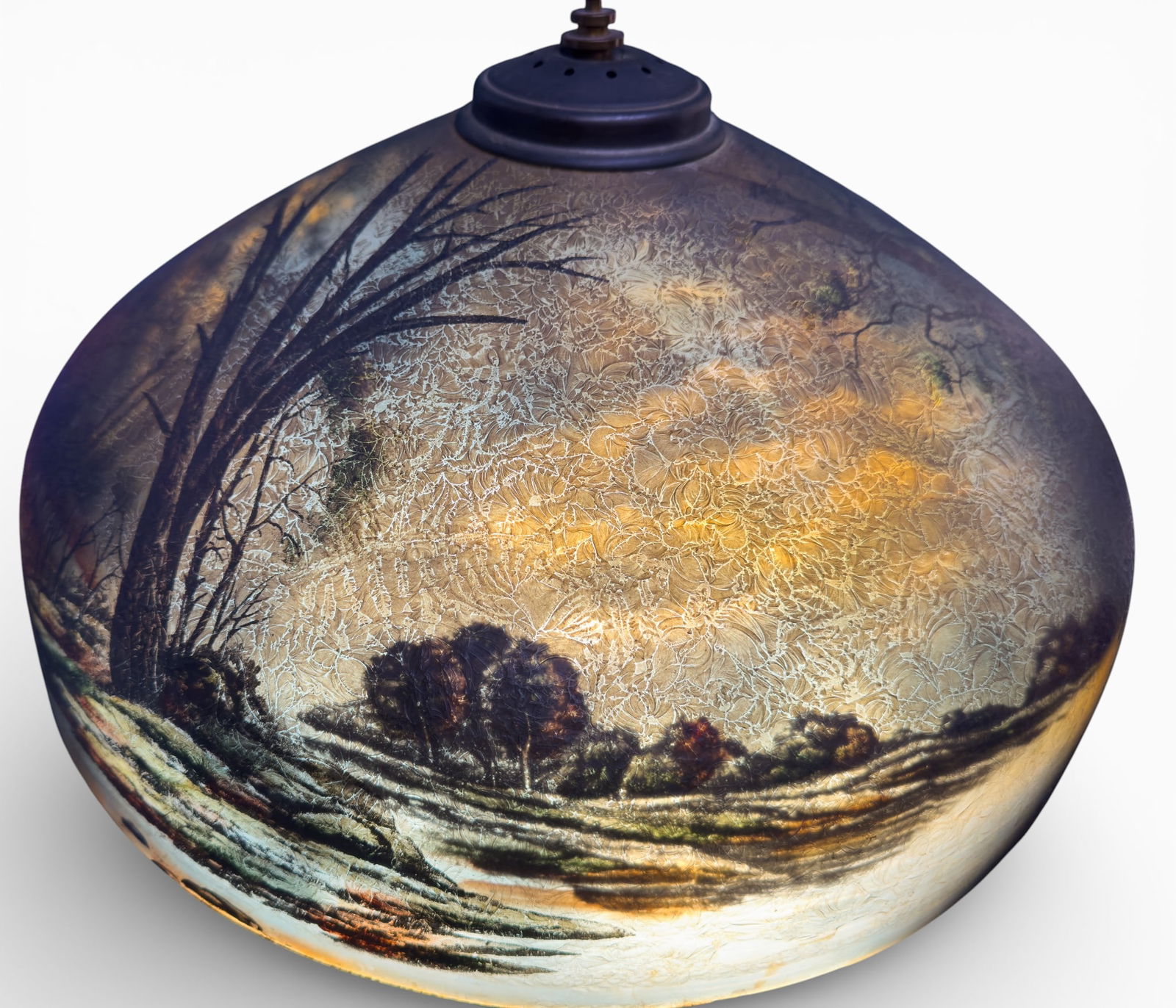 Pittsburgh Reverse-Painted Table Lamp - 8