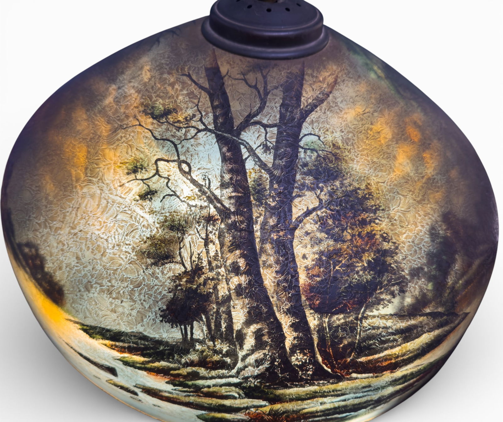 Pittsburgh Reverse-Painted Table Lamp - 9