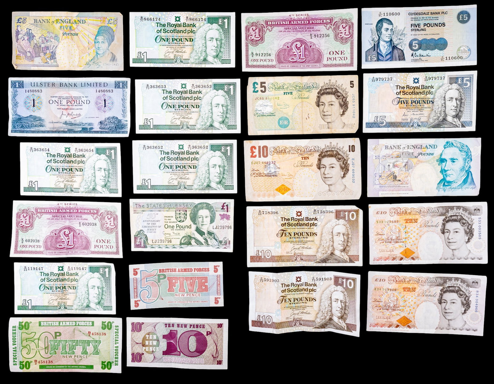 Group of British & Scottish Paper Currency (1 of 2)