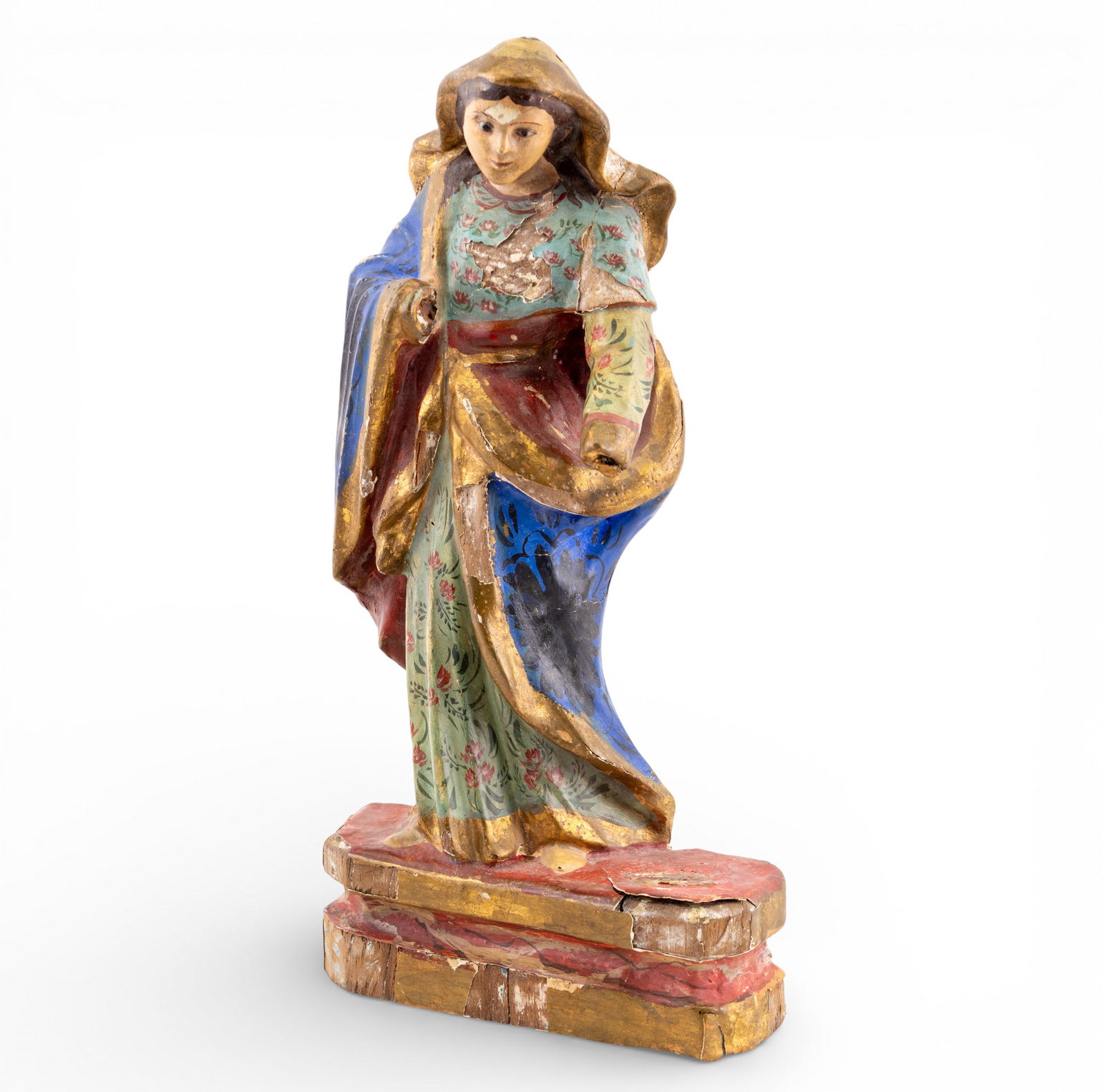 Early Painted & Carved Madonna Figure (1 of 8)