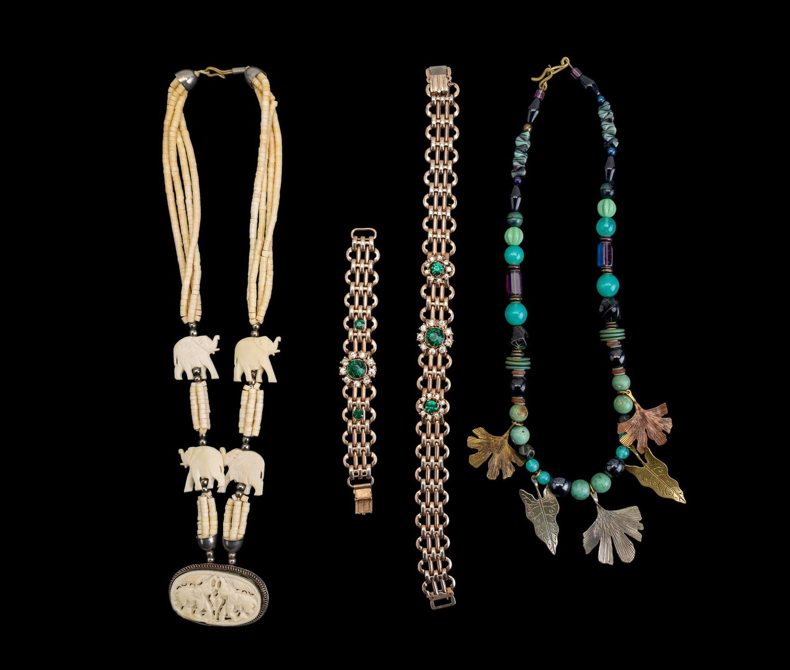 Vintage and Natural Material Necklaces (1 of 8)