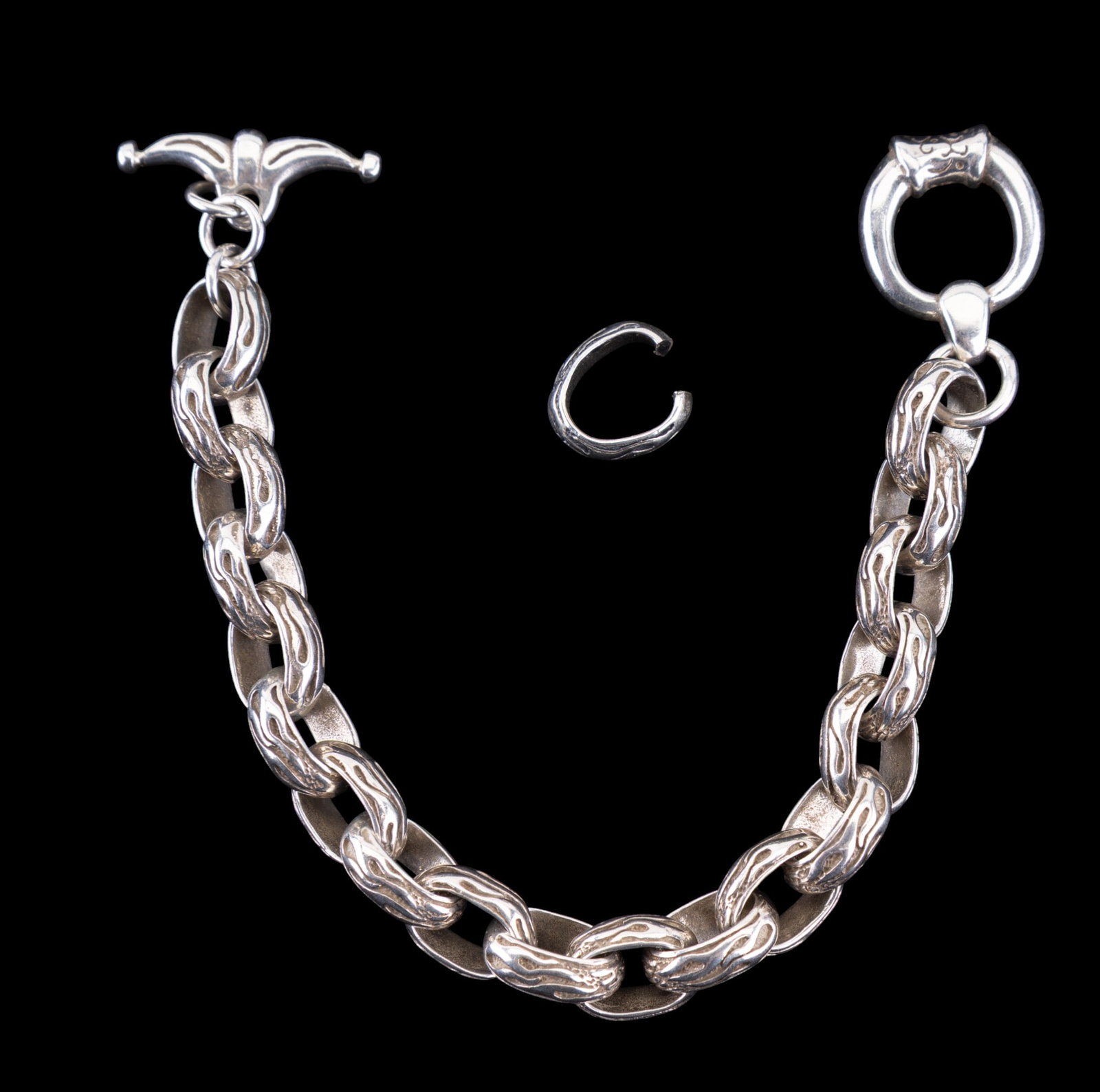 Artisan .925 Silver Bracelet (1 of 4)