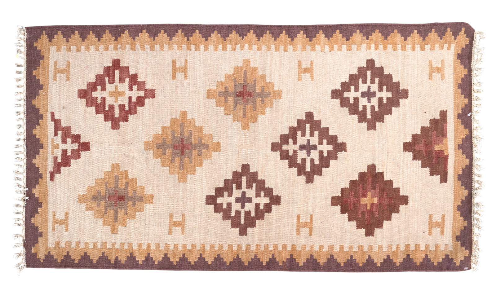 Persian Kilim Area Rug: Persian Kilim area measures approx. 3' x 5'.