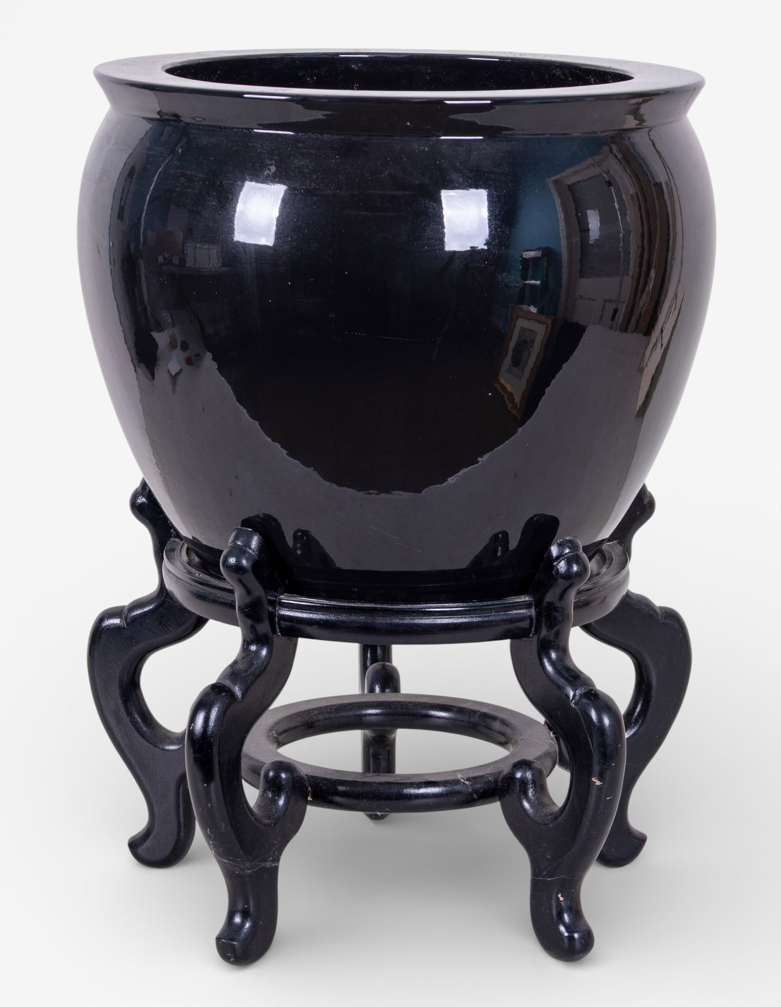 Black Ceramic Planter - 2