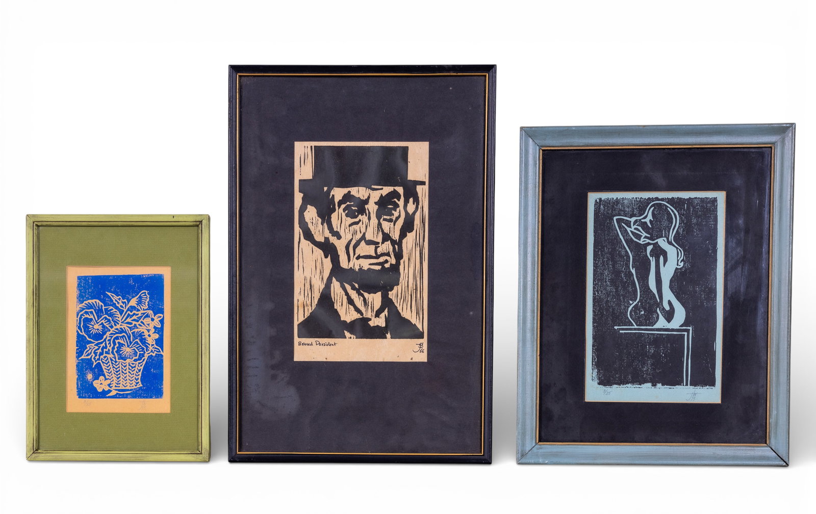 Vintage Signed Block Prints (3) (1 of 13)
