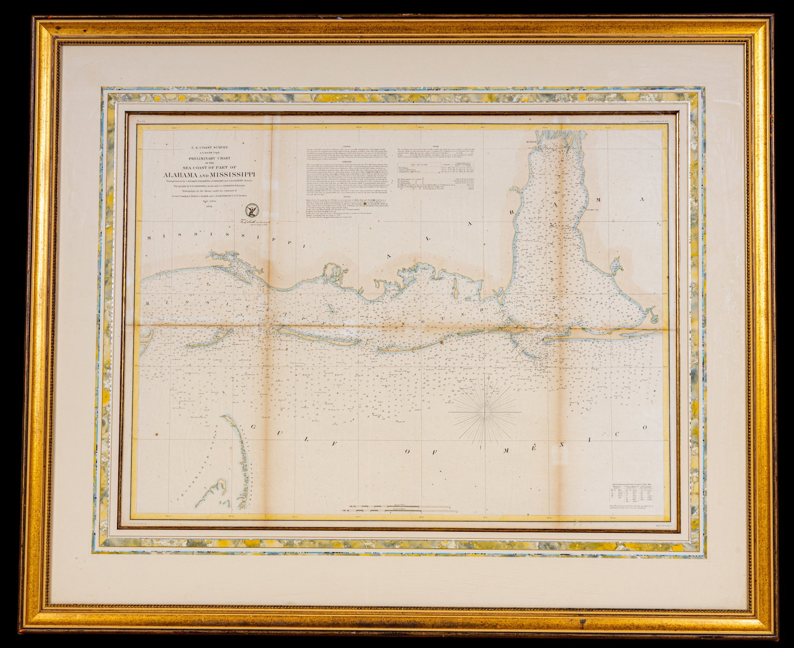 U.S. Coast Survey Preliminary Chart (1 of 9)