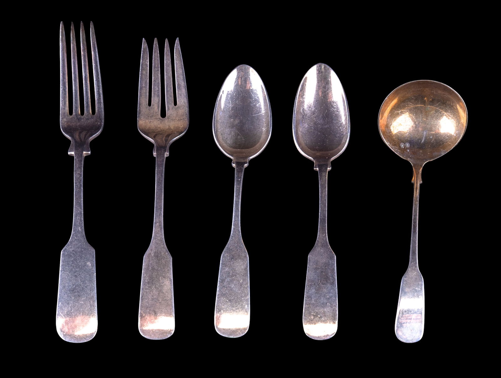 Gorham 925 Serving & Flatware 5 Pcs Fiddle Pattern - 2