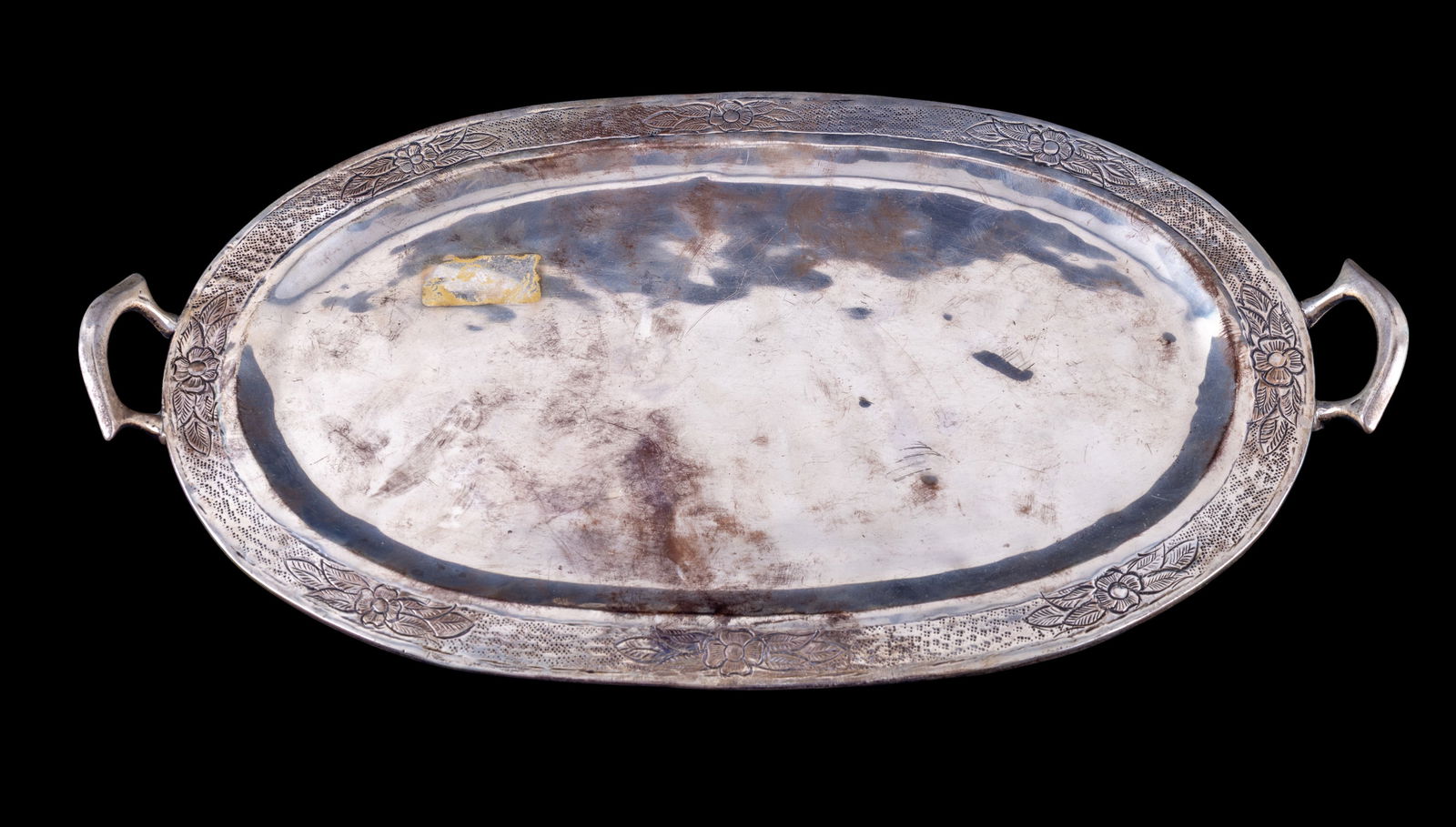 Sterling Silver Oval Serving Tray - 3