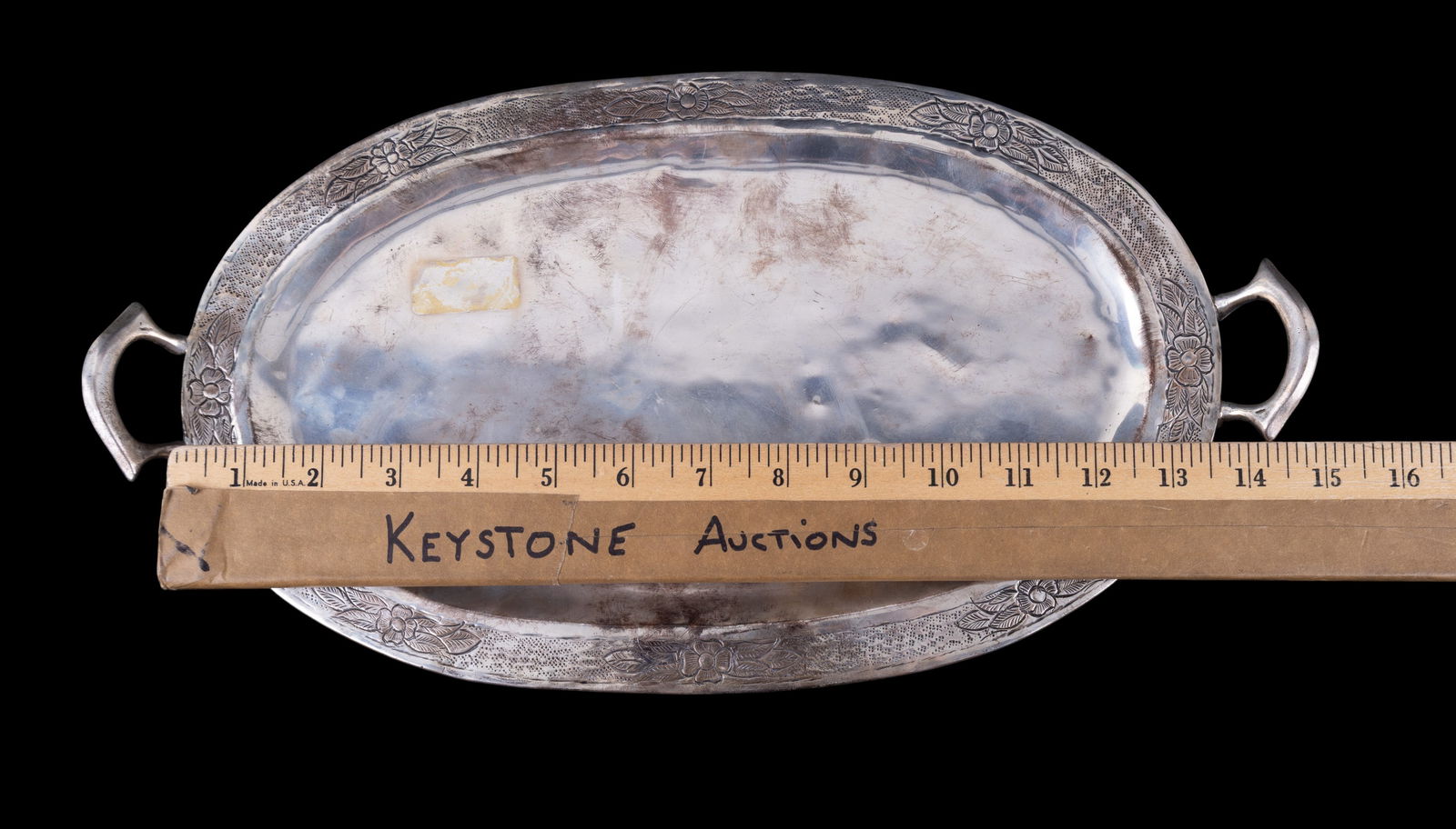 Sterling Silver Oval Serving Tray - 4