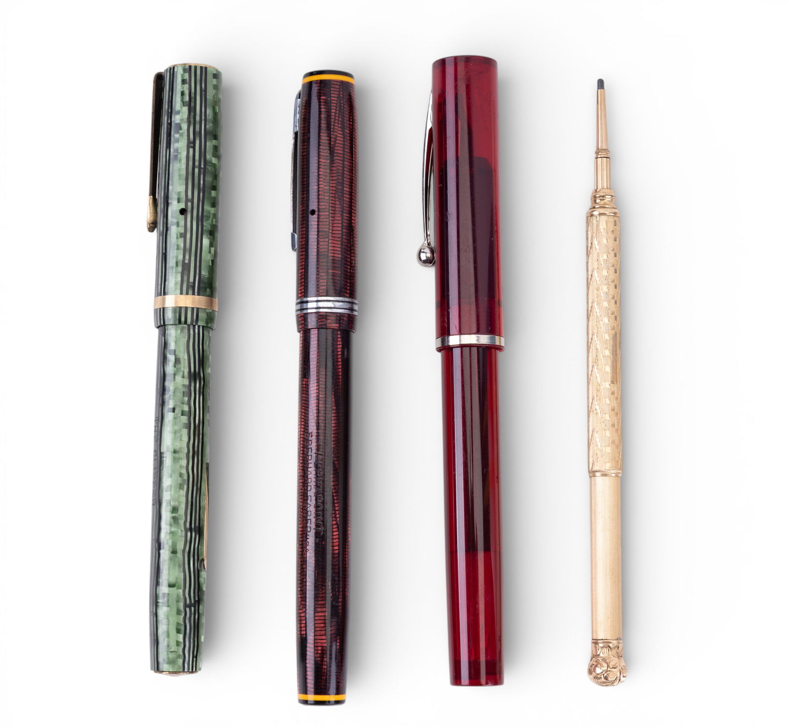 Fountain Pens and Gold-Tone Mechanical Pencil (1 of 3)