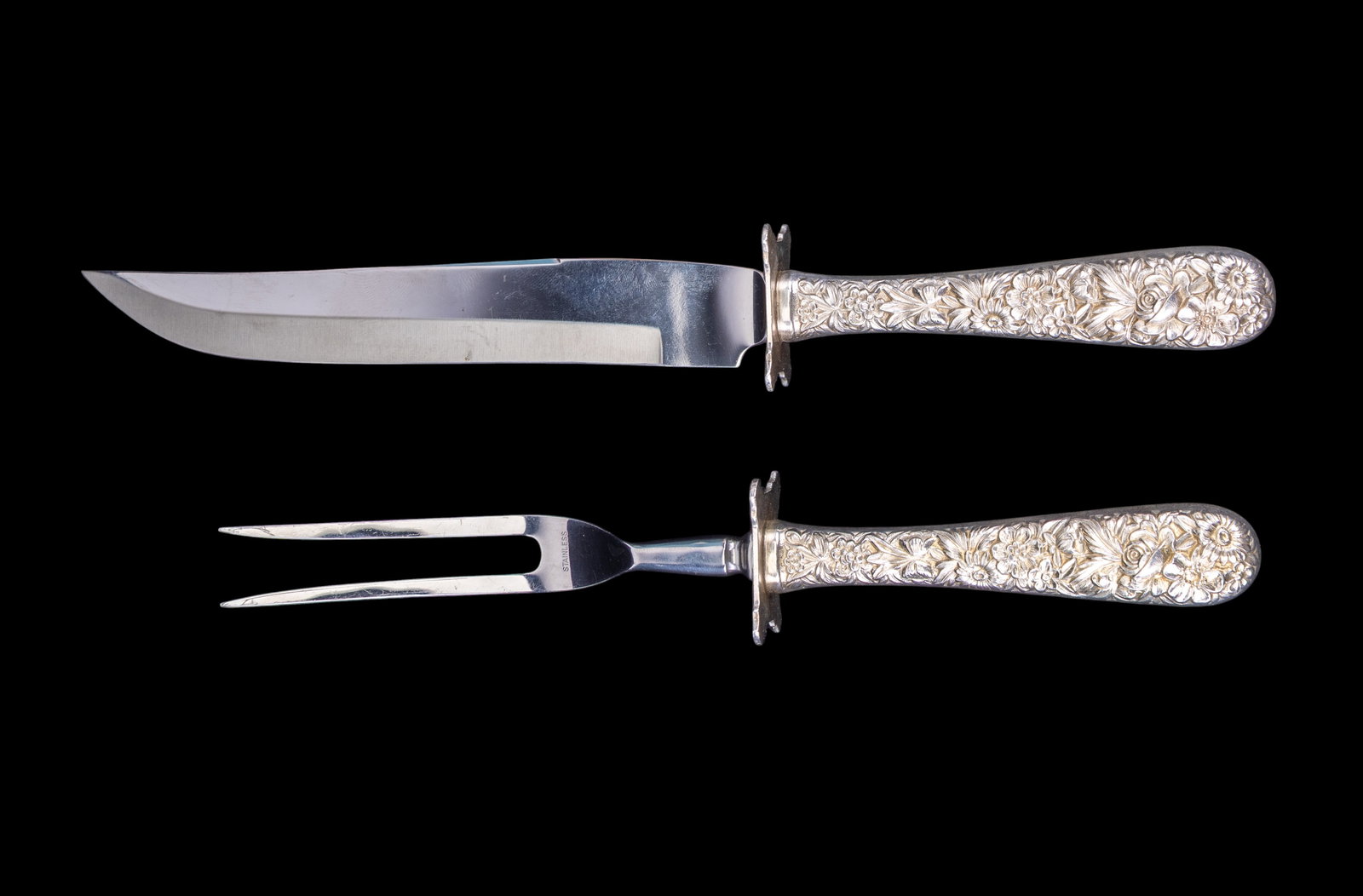 S. Kirk & Son Repousse Silver Carving Set (1 of 5)