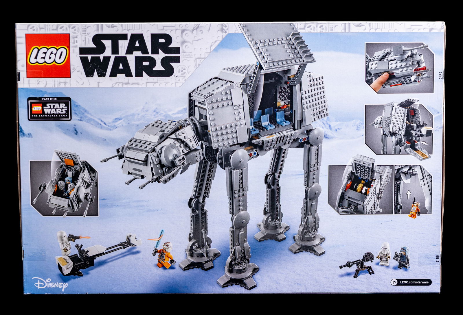 LEGO Star Wars AT-AT Set 75288 (New in Box): LEGO Star Wars set number 75288, featuring the iconic AT-AT Walker. Includes 1,267 pieces and is recommended for ages 10 and up. Part of the 40th Anniversary Edition of The Empire Strikes Back. Box is