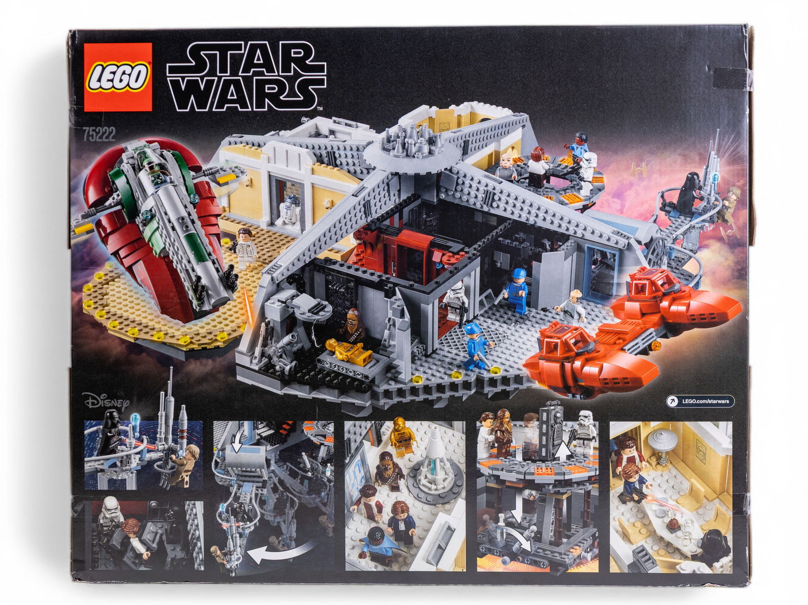 LEGO Star Wars #75222 Betrayal at Cloud City NIB: LEGO Star Wars set #75222, Betrayal at Cloud City, includes 2,812 pieces. The set is new in box (NIB) and has never been opened. Features a detailed recreation of scenes from Star Wars, with multiple