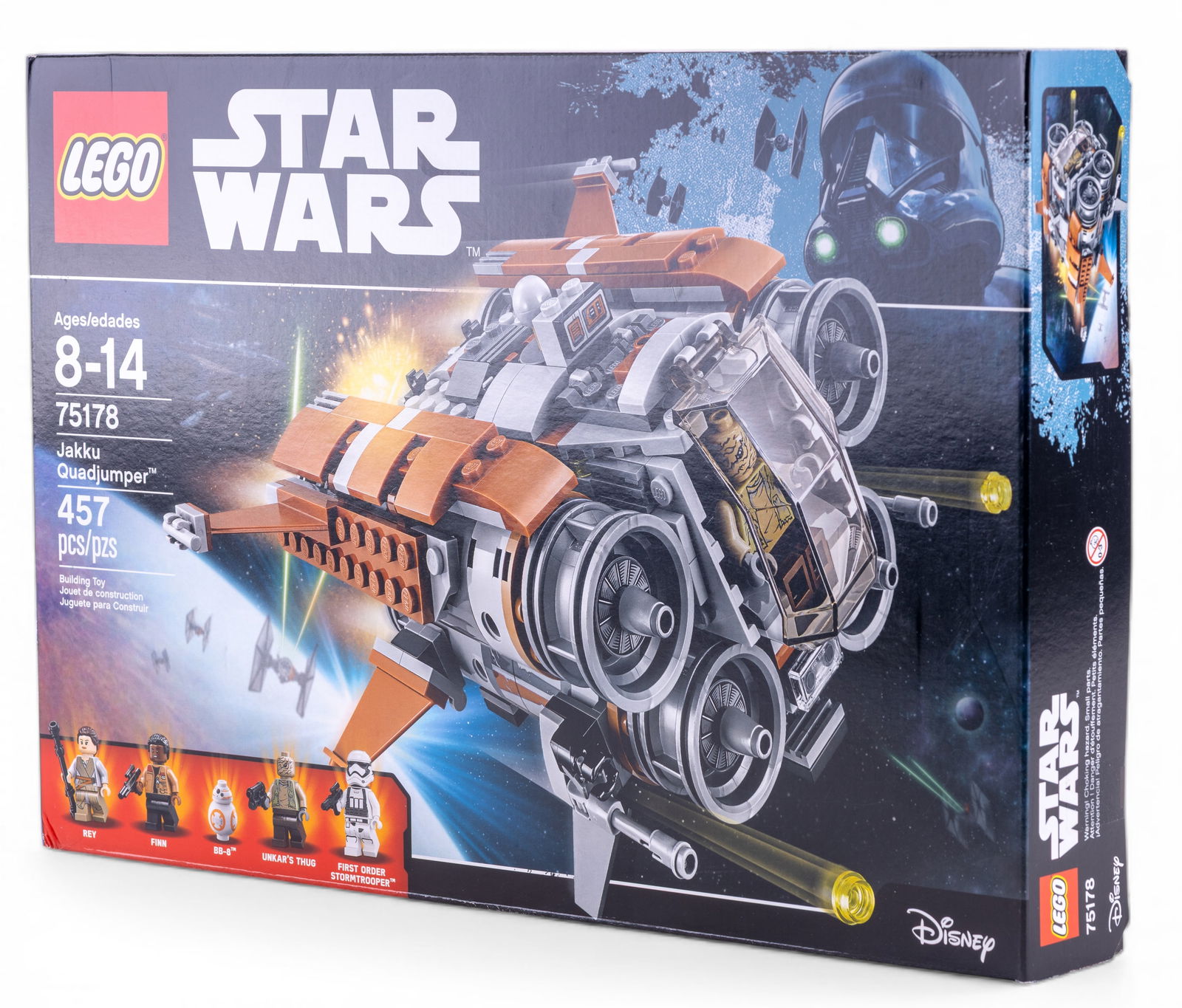 LEGO Star Wars 75178 Jakku Quadjumper NIB: Brand new and factory-sealed LEGO Star Wars set 75178 Jakku Quadjumper. Includes 457 pieces and is suitable for ages 8-14. Features detailed Quadjumper model along with minifigures. Packaging is intac