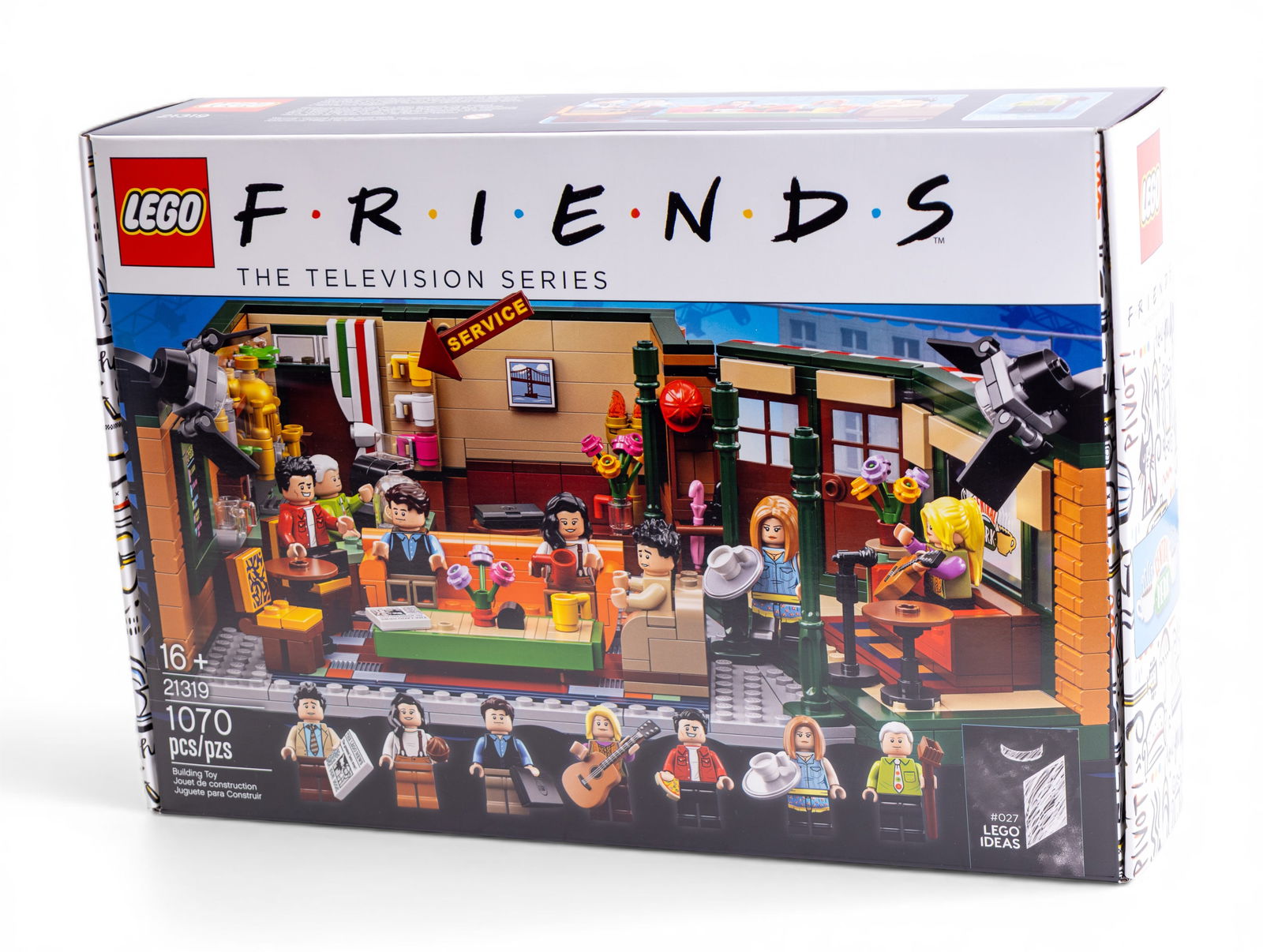 LEGO Ideas Central Perk Set - NIB: LEGO Ideas Friends Central Perk Set (21319), brand-new in box (NIB), featuring 1,070 pieces. Designed for ages 16 and up, this set recreates the iconic cafe from the Friends TV show, complete with det