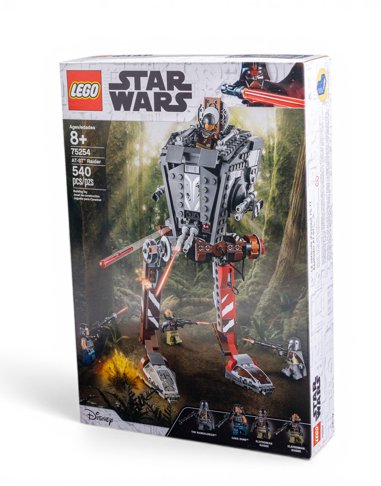 LEGO Star Wars AT-ST Raider 75254, NIB: LEGO Star Wars AT-ST Raider set, model 75254. New in box (NIB) with original unopened packaging. Includes 540 pieces and is designed for ages 8 and up. Part of the Star Wars Mandalorian series, it fea