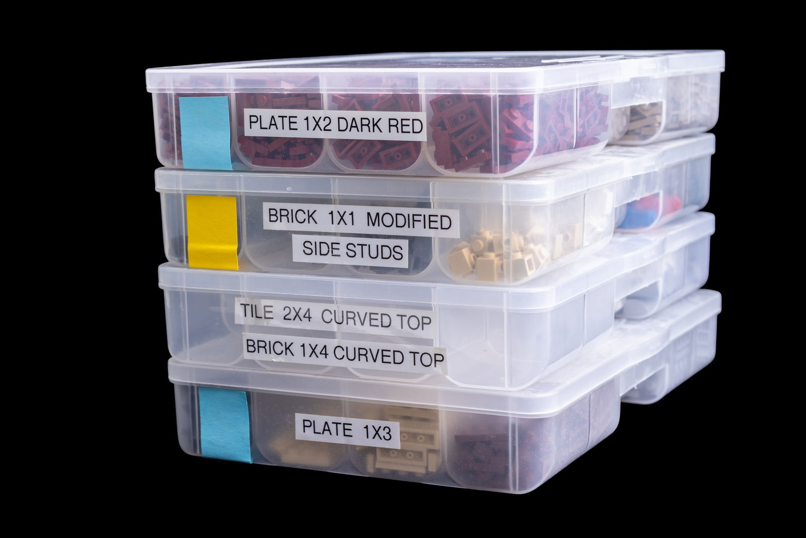 LEGO Parts in Stackable Storage Boxes - 2