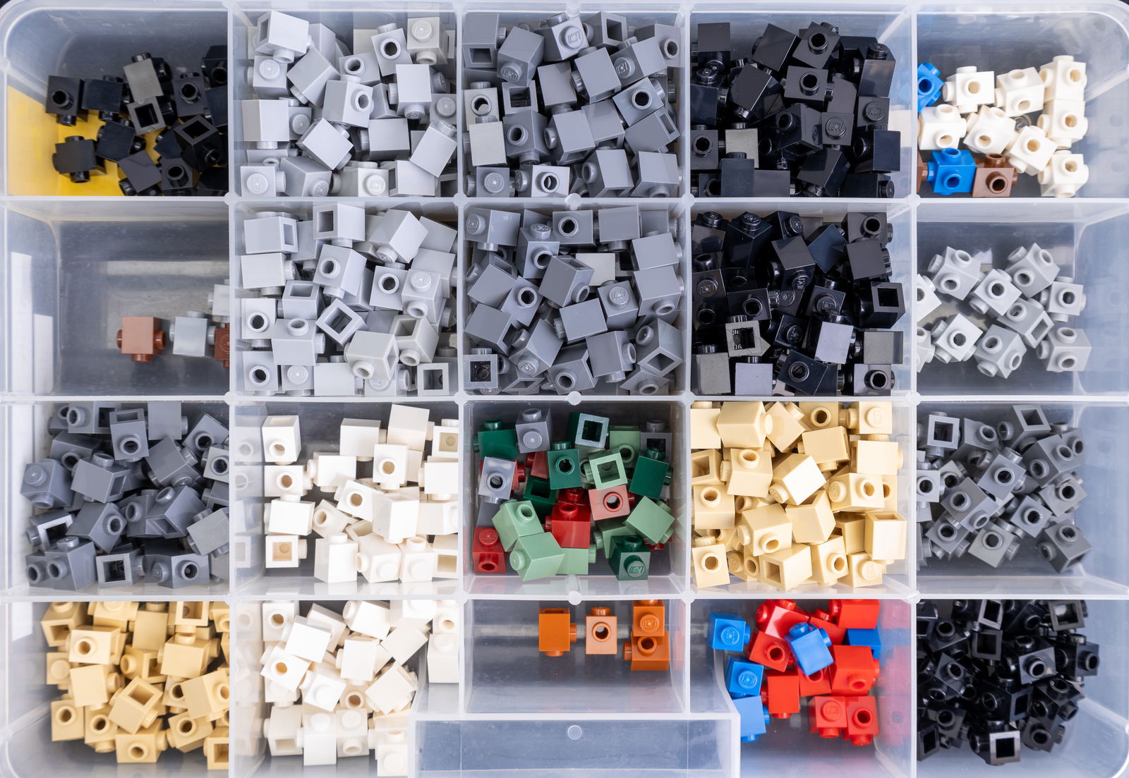 LEGO Parts in Stackable Storage Boxes - 5