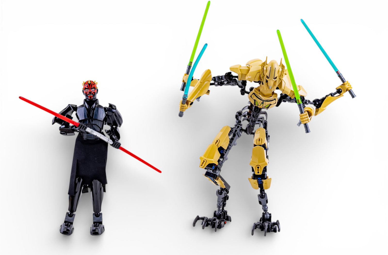 Assembled LEGO Darth Maul and General Grievous (1 of 5)