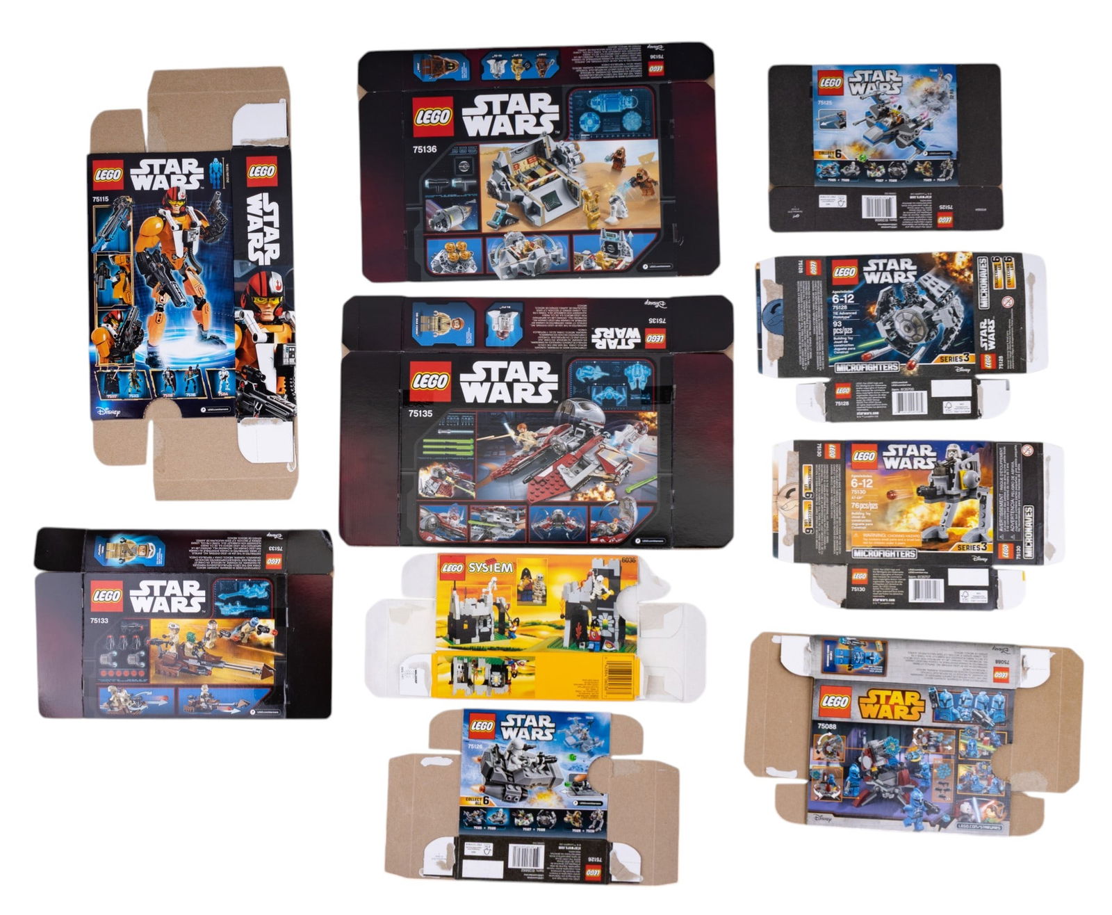 10 Empty LEGO Star Wars Boxes - 2